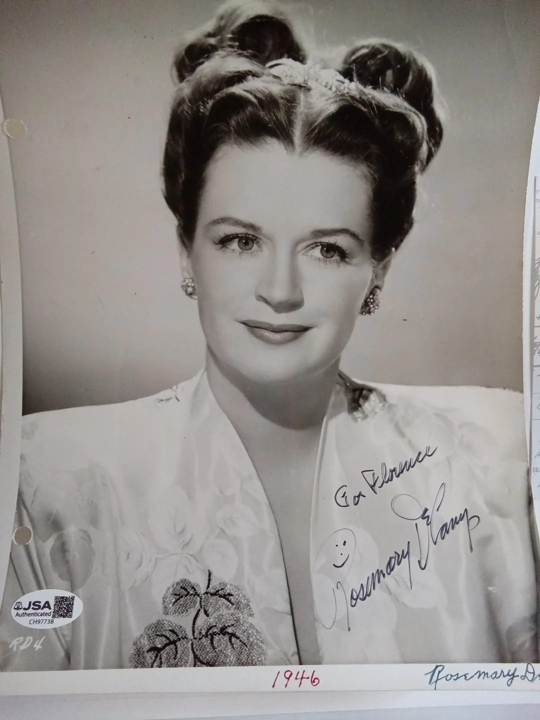 Rosemary Decamp Signed 8x10 Photo 13 Ghosts Star JSA, image 2