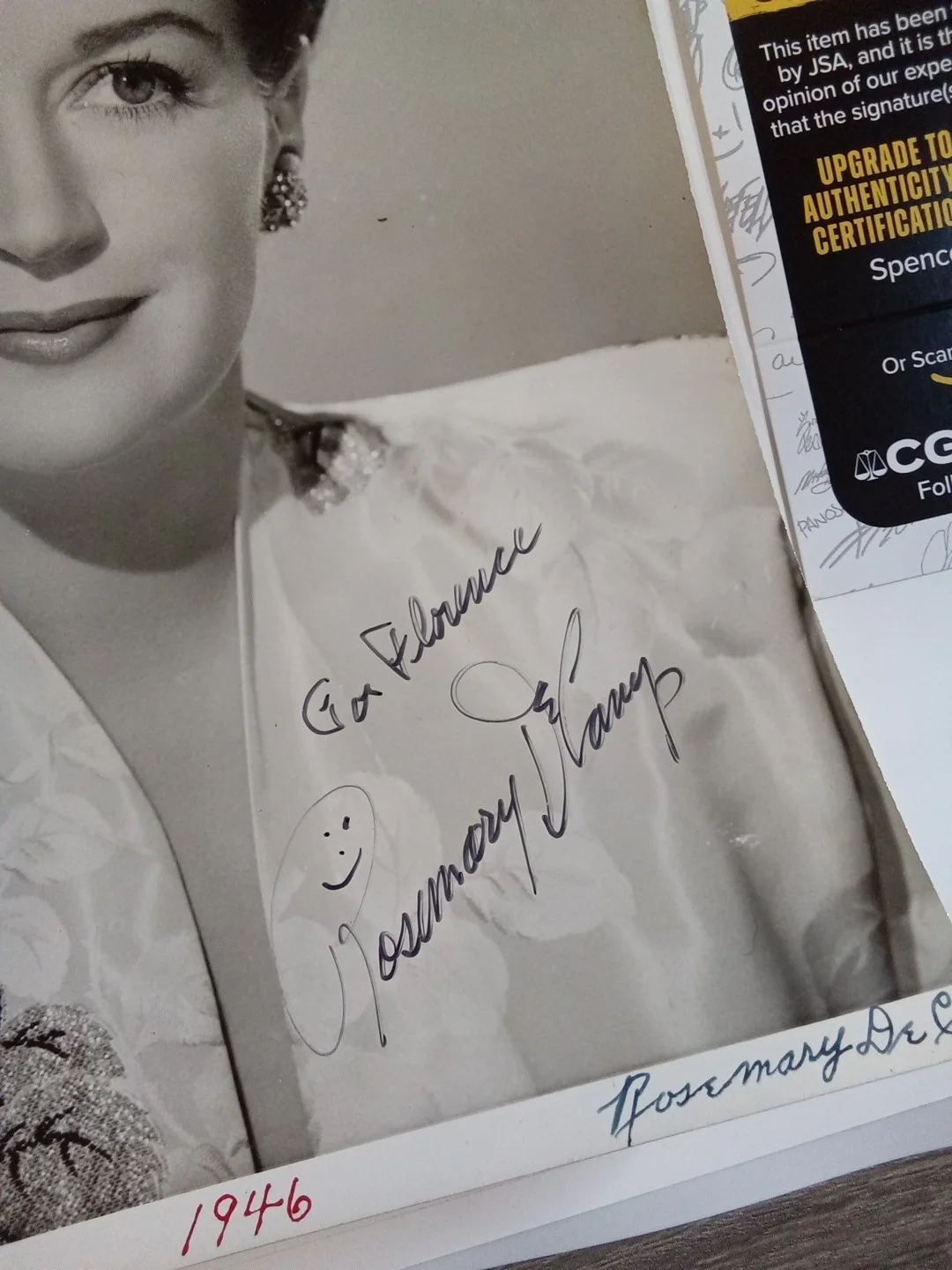 Rosemary Decamp Signed 8x10 Photo 13 Ghosts Star JSA, image 3