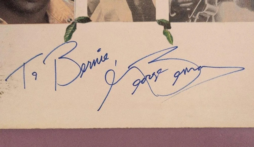 George Benson Autographed Signed Photo Card Collage Personalized 'To Bernie', изображение 3