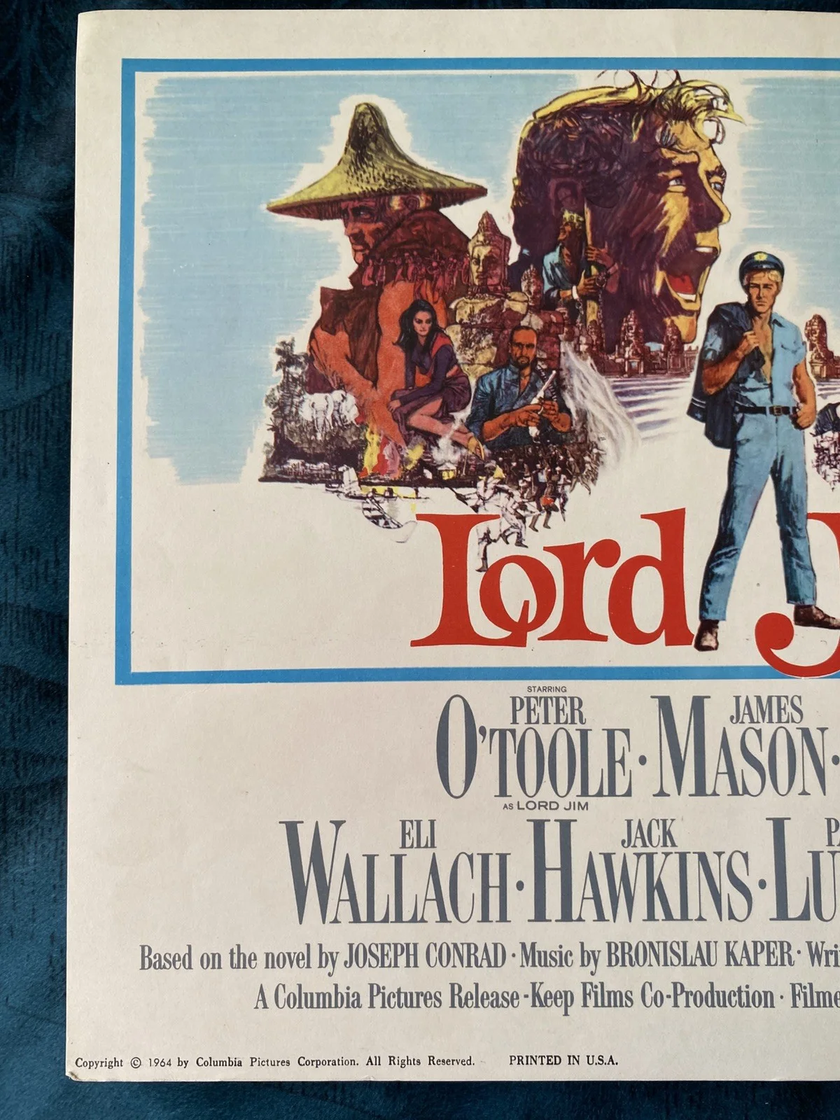 Lord Jim 1965 original lobby card Peter O'Toole, James Mason, изображение 3