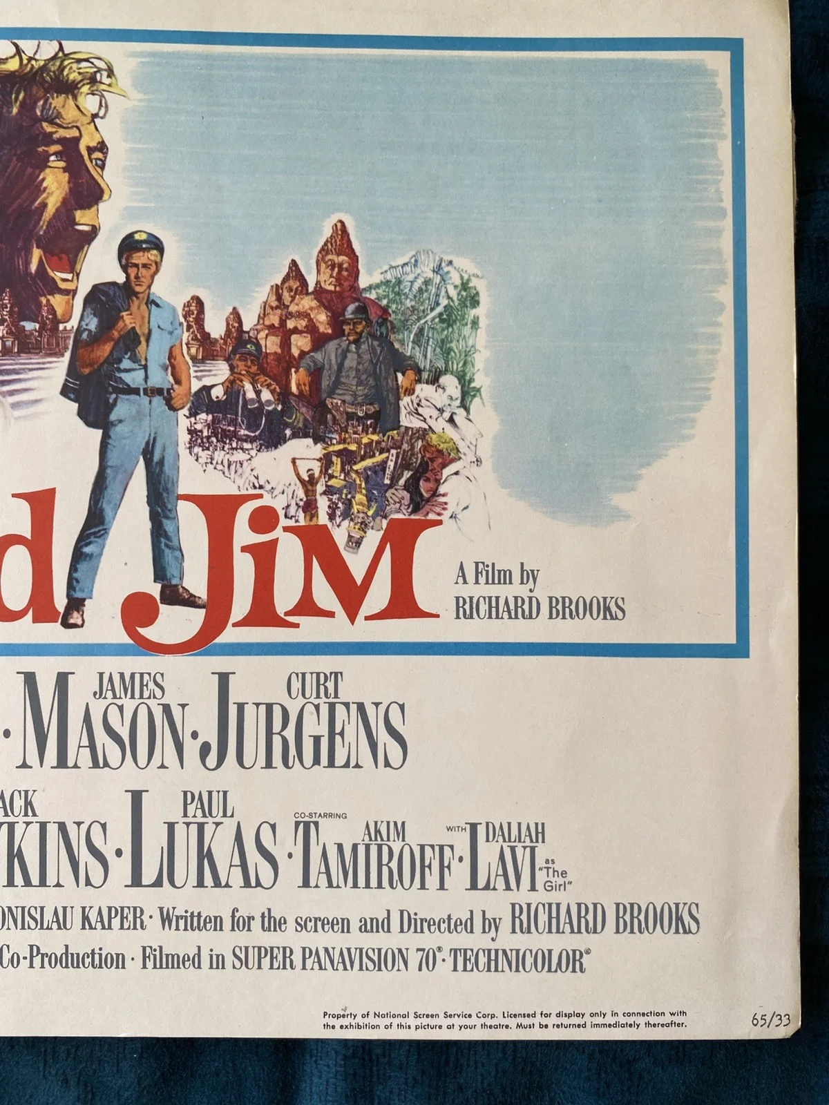 Lord Jim 1965 original lobby card Peter O'Toole, James Mason, изображение 4