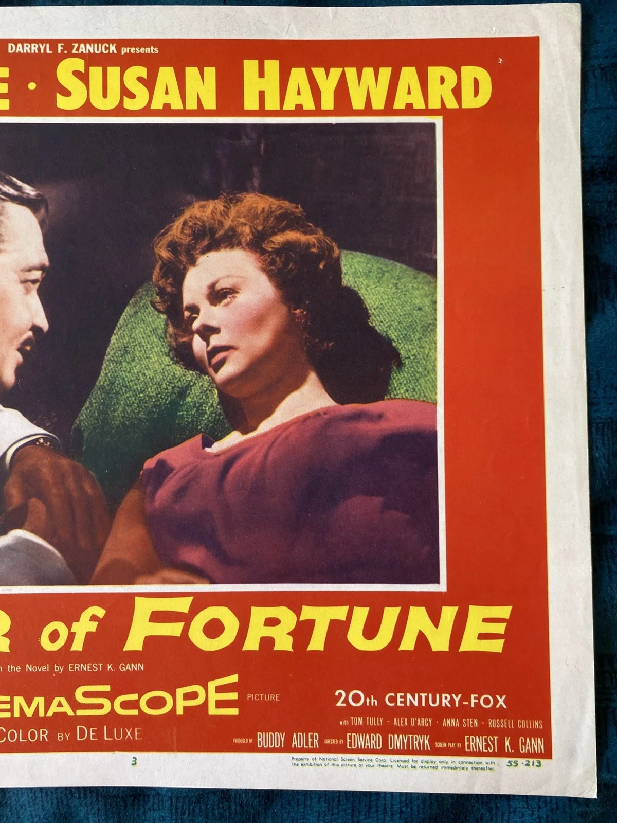 Soldier of Fortune 1956 original lobby card Clark Gable, Susan Hayward, изображение 2