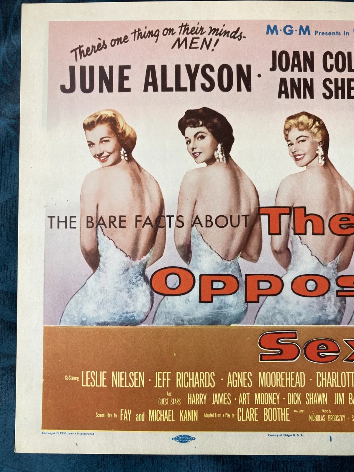 The Opposite Sex Original Lobby Card 1956 Joan Collins Leslie Nielsen, изображение 3