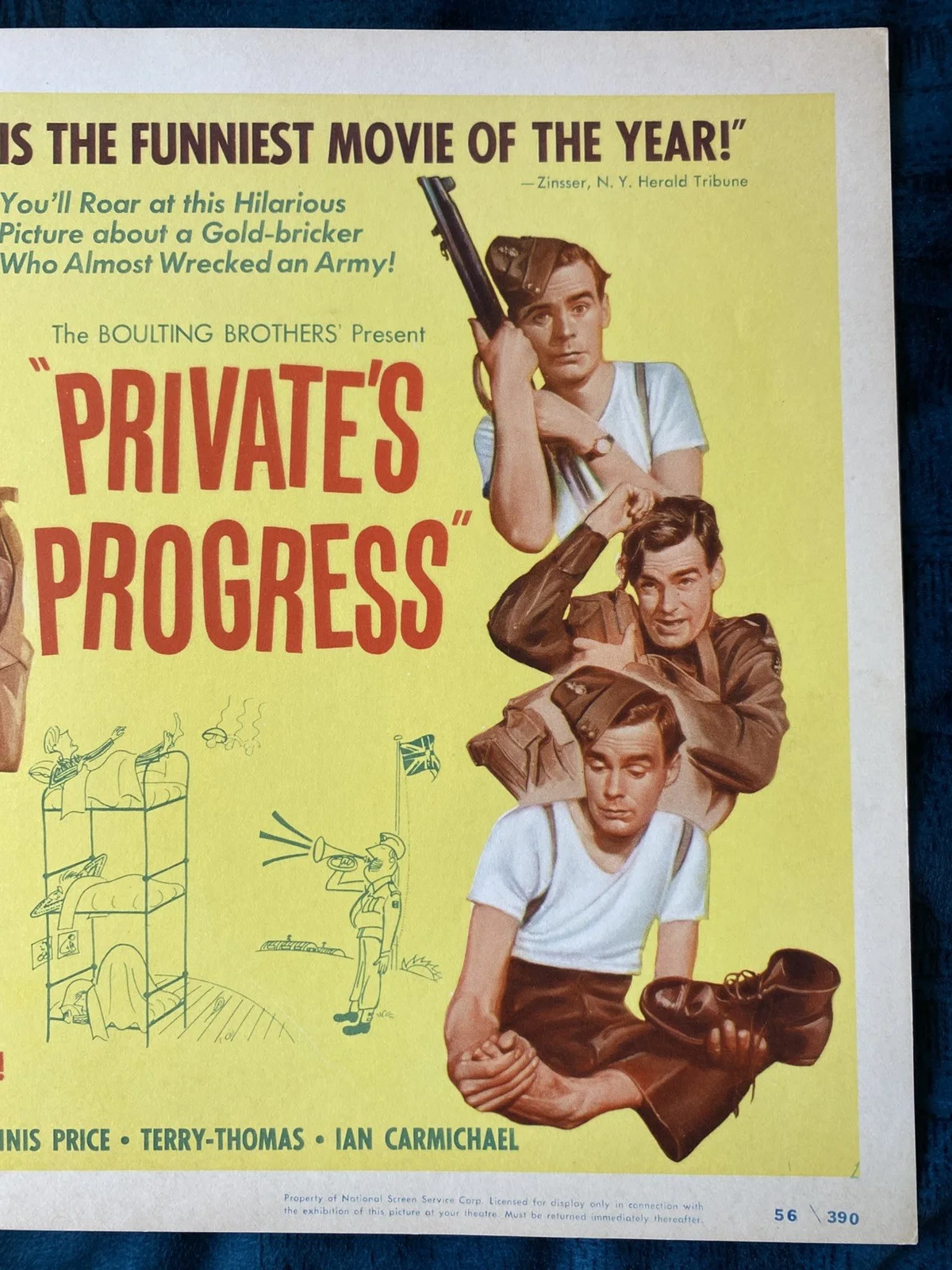 Private's Progress 1956 original lobby card Richard Attenborough, Dennis Price, изображение 3
