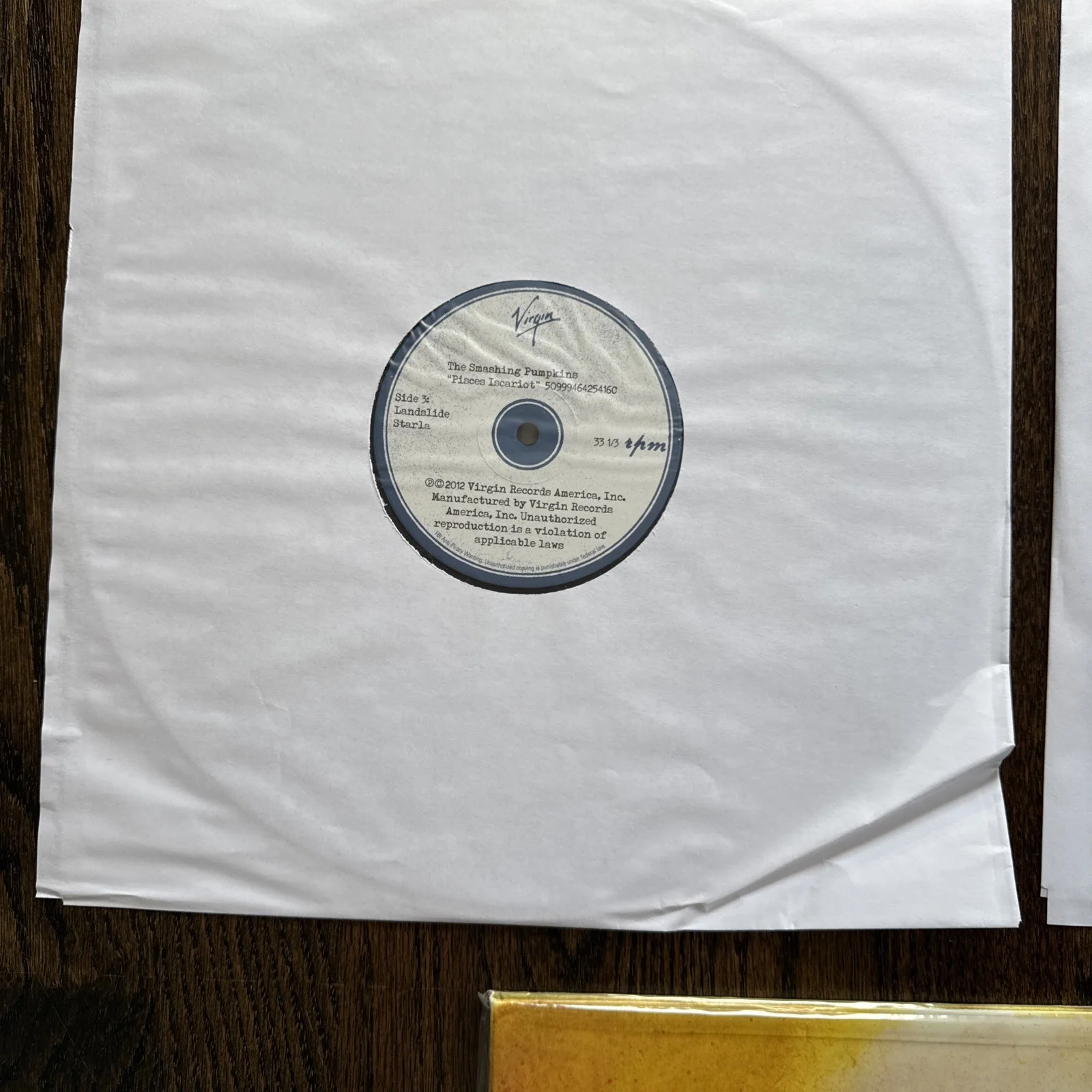 SMASHING PUMPKINS SIGNED Pisces Iscariot Vinyl Billy Corgan [IN HAND, SHIPS NOW], image 3