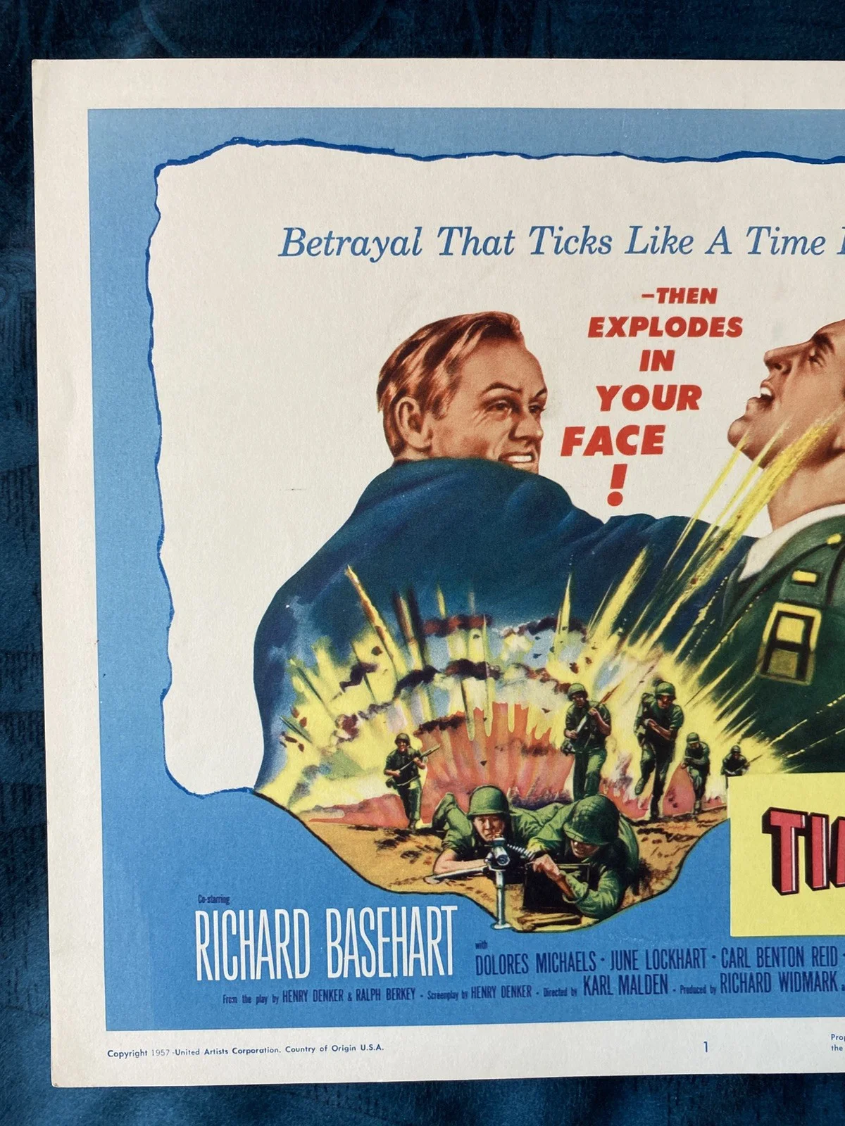 Time Limit 1957 original lobby card Richard Widmark, Richard Basehart Dolores, изображение 5