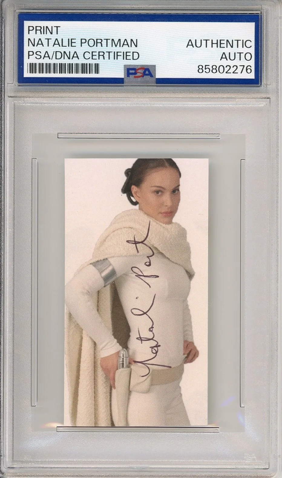 Natalie Portman — Natalie Portman SIGNED Star Wars Movie Padme Photo Cut PSA DNA COA Autograph