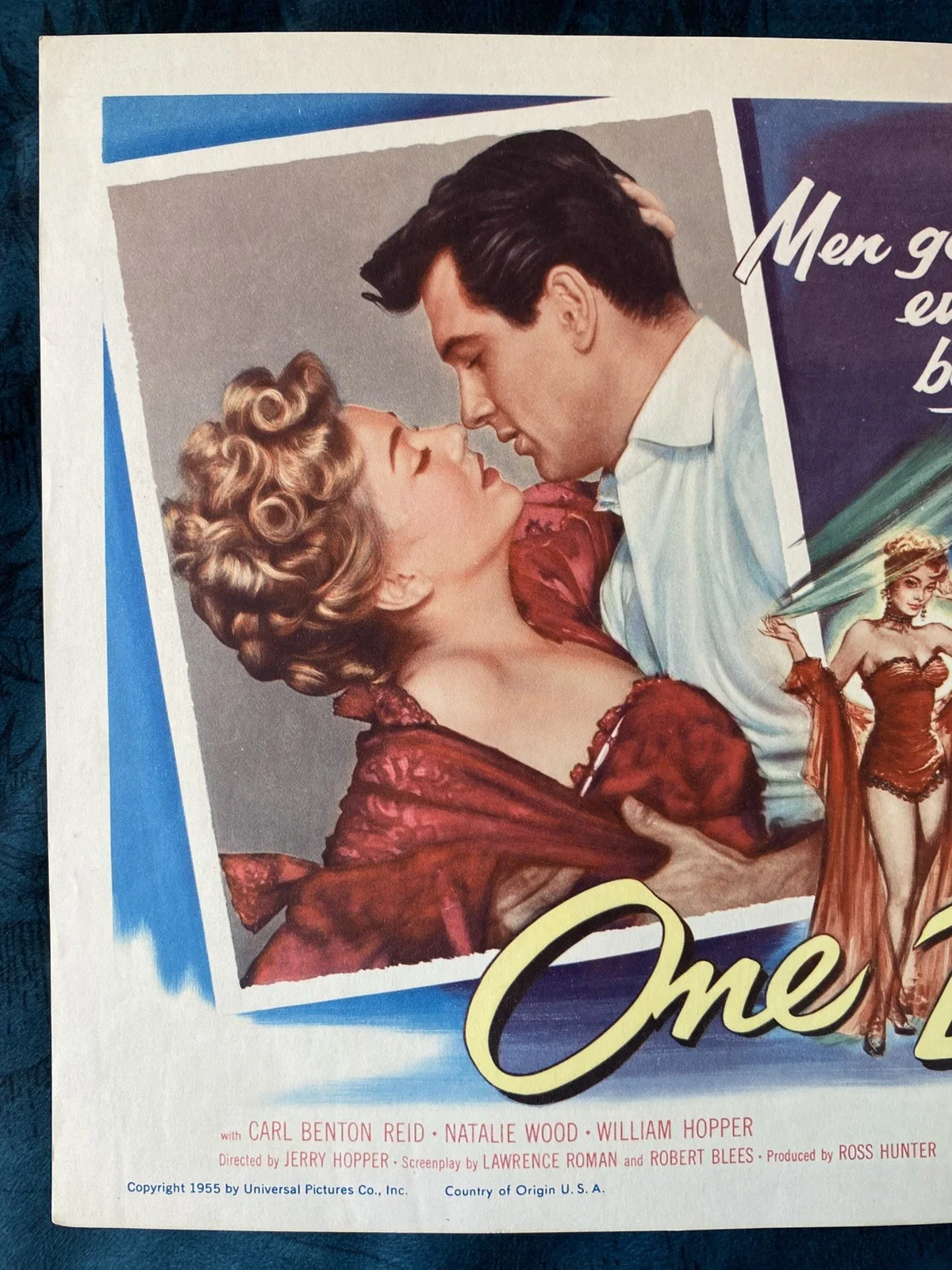 One Desire 1955 original lobby card Anne Baxter, Rock Hudson, Julie Adams, изображение 4