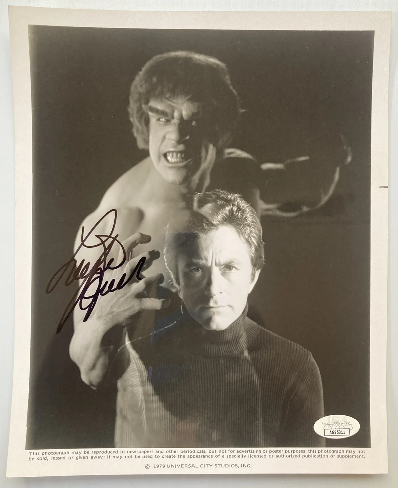 Lou Ferrigno — Incredible Hulk Lou Ferrigno Signed Autograph 8x10 Photo - JSA Cert - FREE S&H!, изображение 2