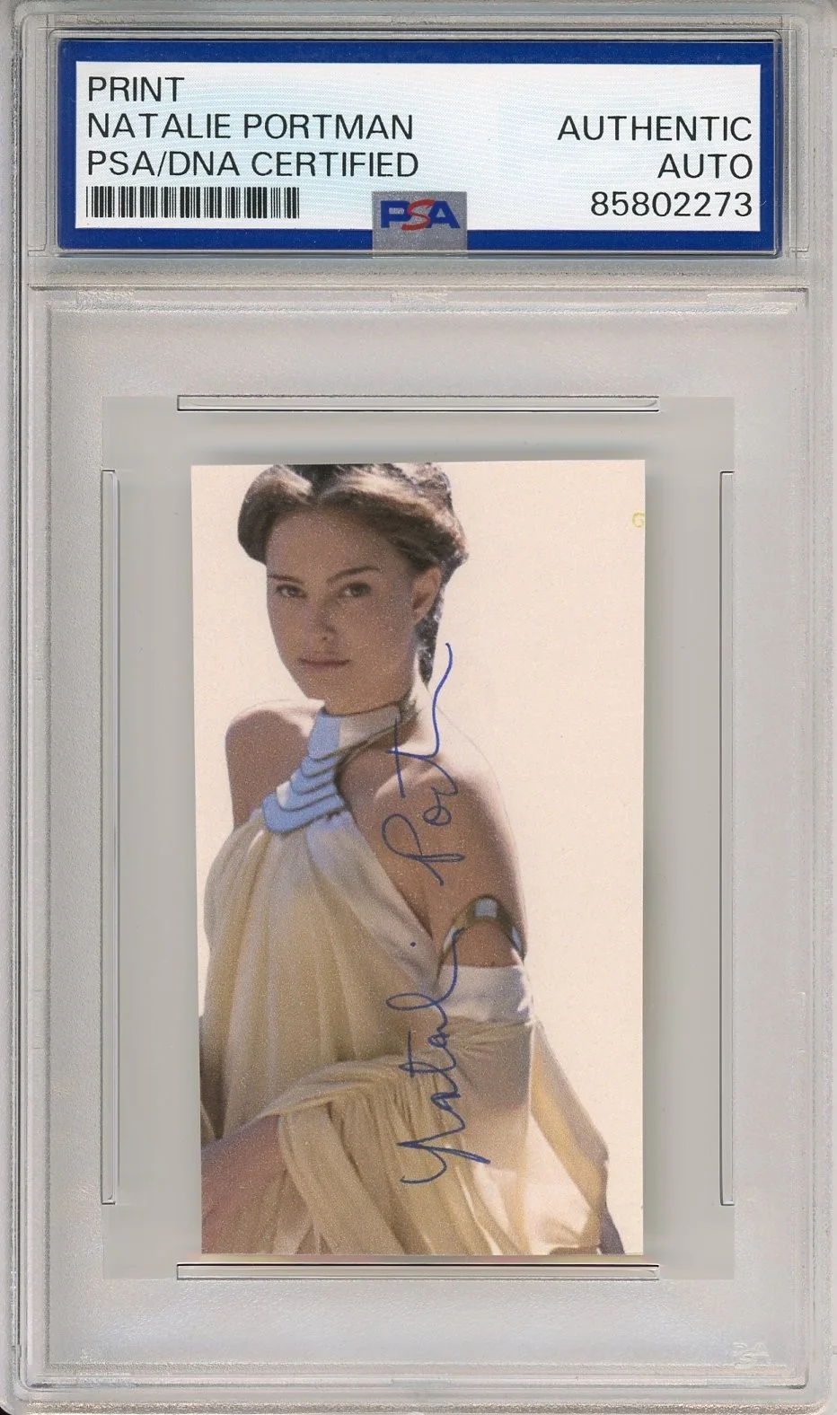 Natalie Portman — Natalie Portman SIGNED Star Wars Padme SEXY Photograph Cut PSA DNA COA Autograph