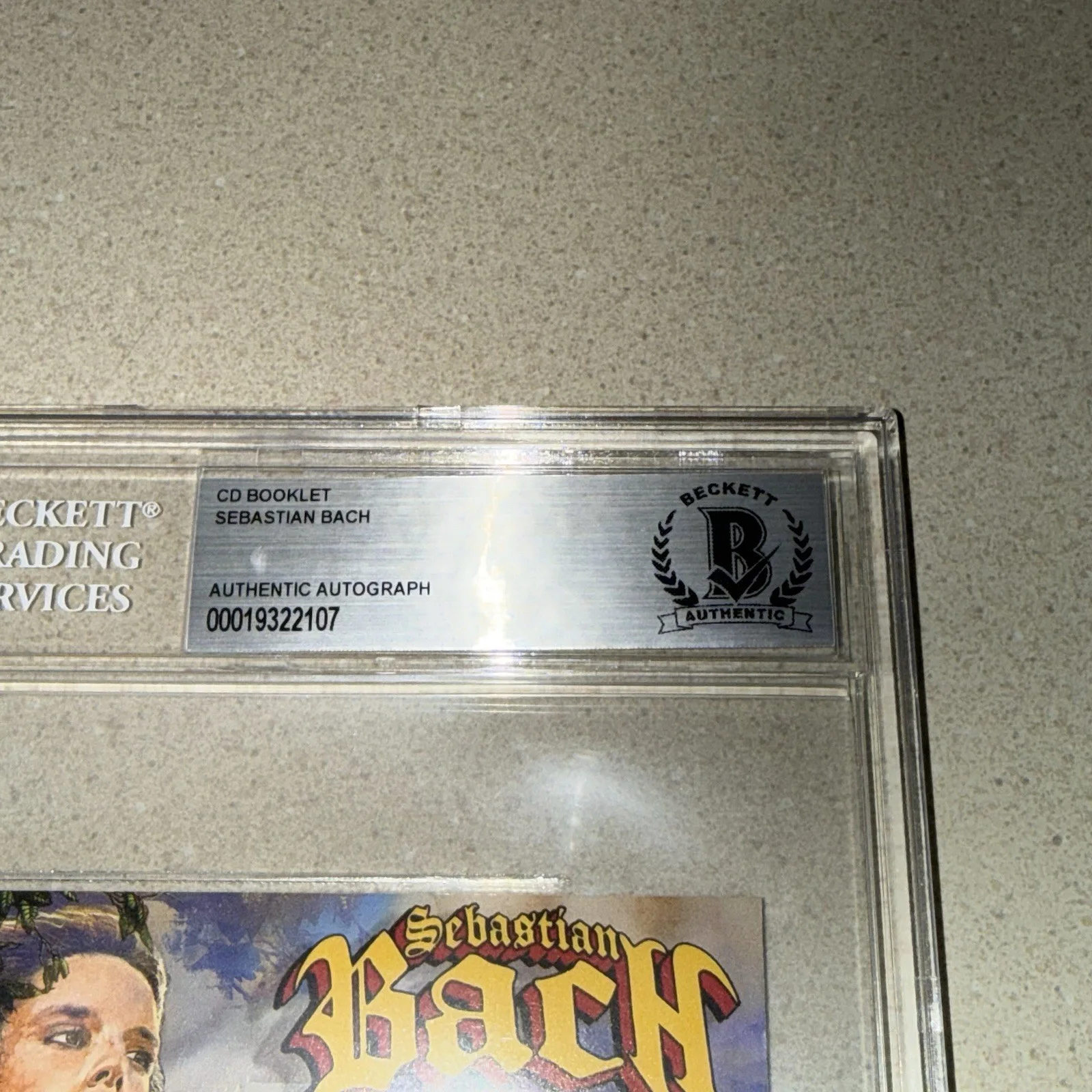 SEBASTIAN BACH signed autographed CHILD WITHIN THE MAN CD BOOK BECKETT SLABBED, изображение 2