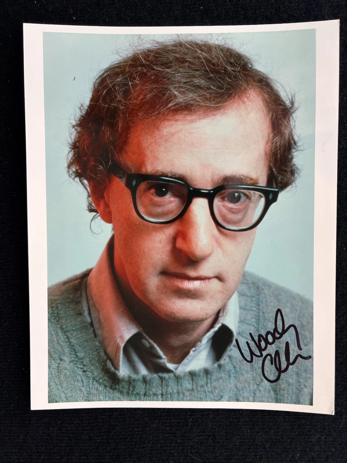 Woody Allen — Vintage WOODY ALLEN 8x10 Color Autographed Photograph with COA, изображение 2