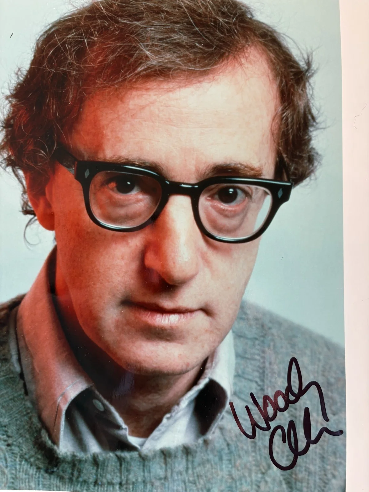 Woody Allen — Vintage WOODY ALLEN 8x10 Color Autographed Photograph with COA, изображение 3