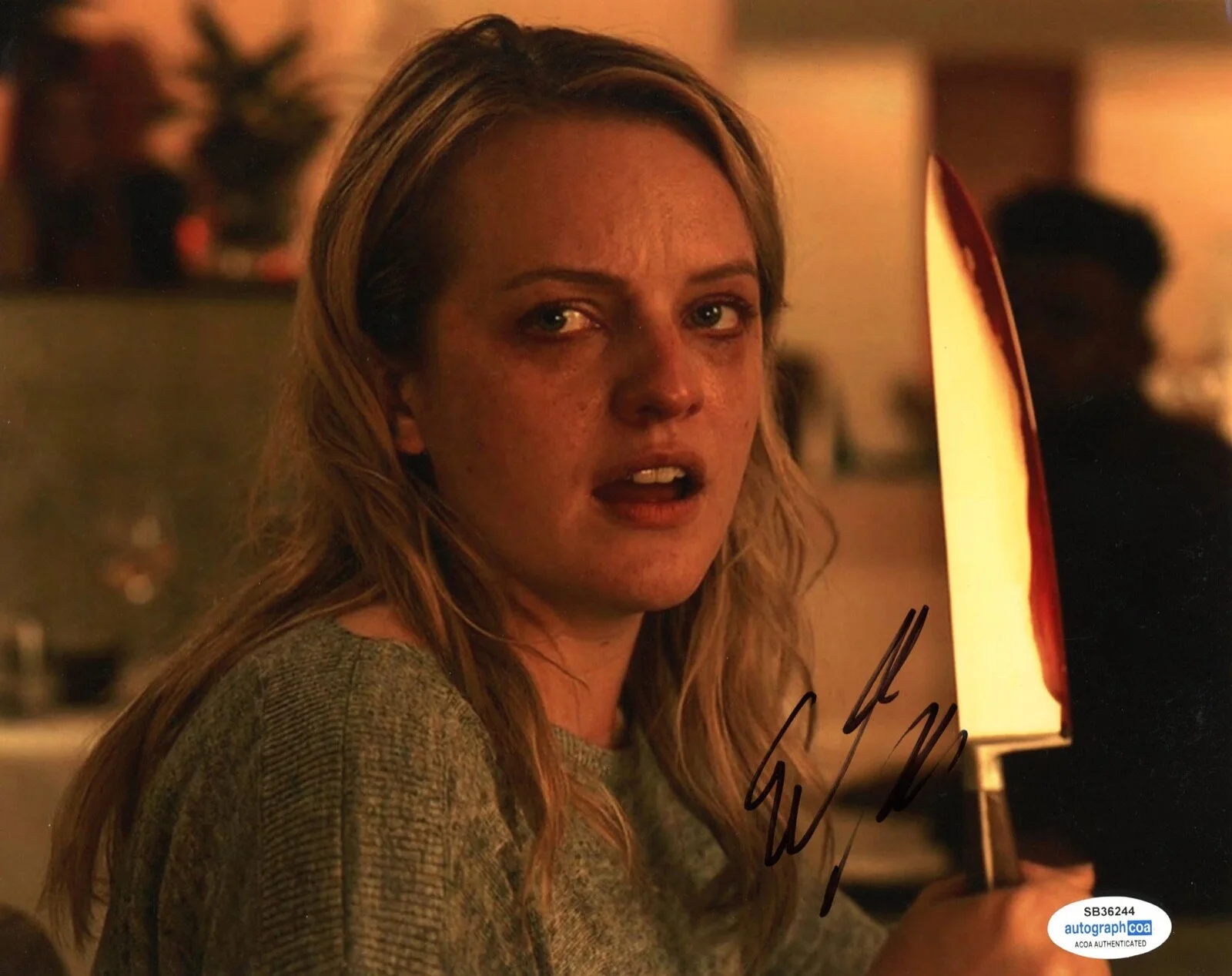ELISABETH MOSS — Elisabeth Moss signed "THE INVISIBLE MAN" 8x10 Photo EXACT PROOF b ACOA ACOA, изображение 4