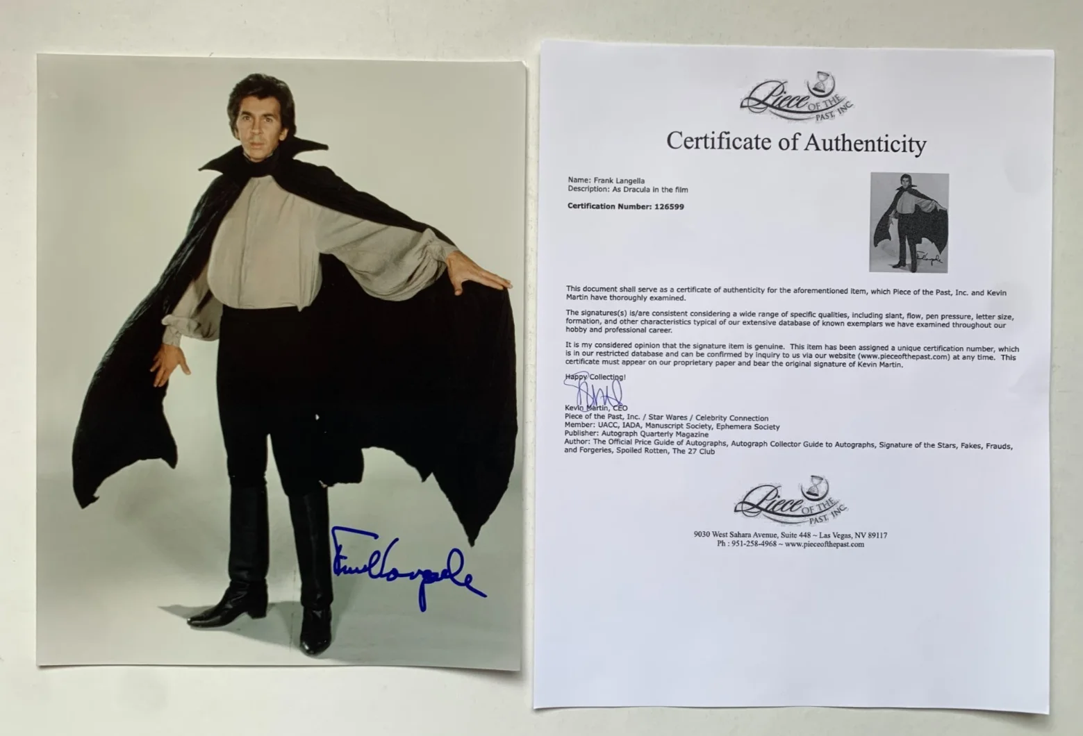 Frank Langella — FRANK LANGELLA signed DRACULA movie photo, with COA, 8"x10", image 3