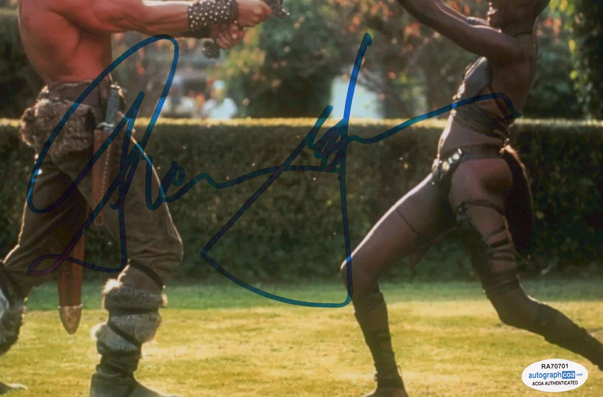 GRACE JONES — Grace Jones signed "CONAN THE DESTROYER" 8x10 Photo EXACT PROOF c ACOA COA, image 5