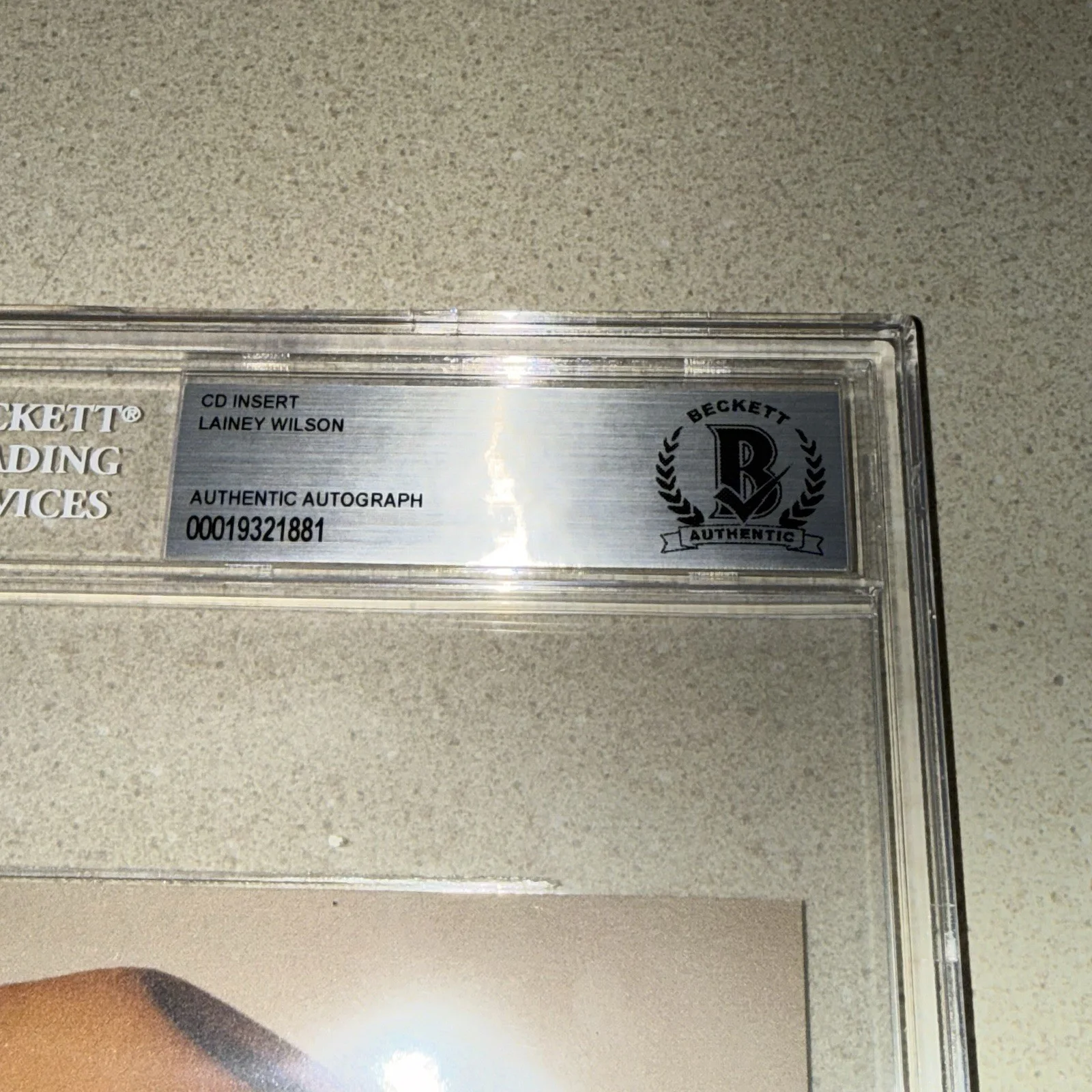 LAINEY WILSON COUNTRY signed autographed WHIRLWIND CD INSERT BECKETT COA SLABBED, image 2