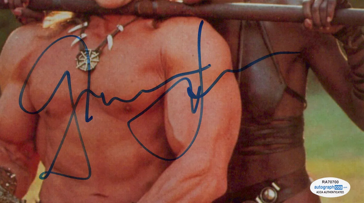 GRACE JONES — Grace Jones signed "CONAN THE DESTROYER" 8x10 Photo EXACT PROOF b ACOA COA, изображение 5