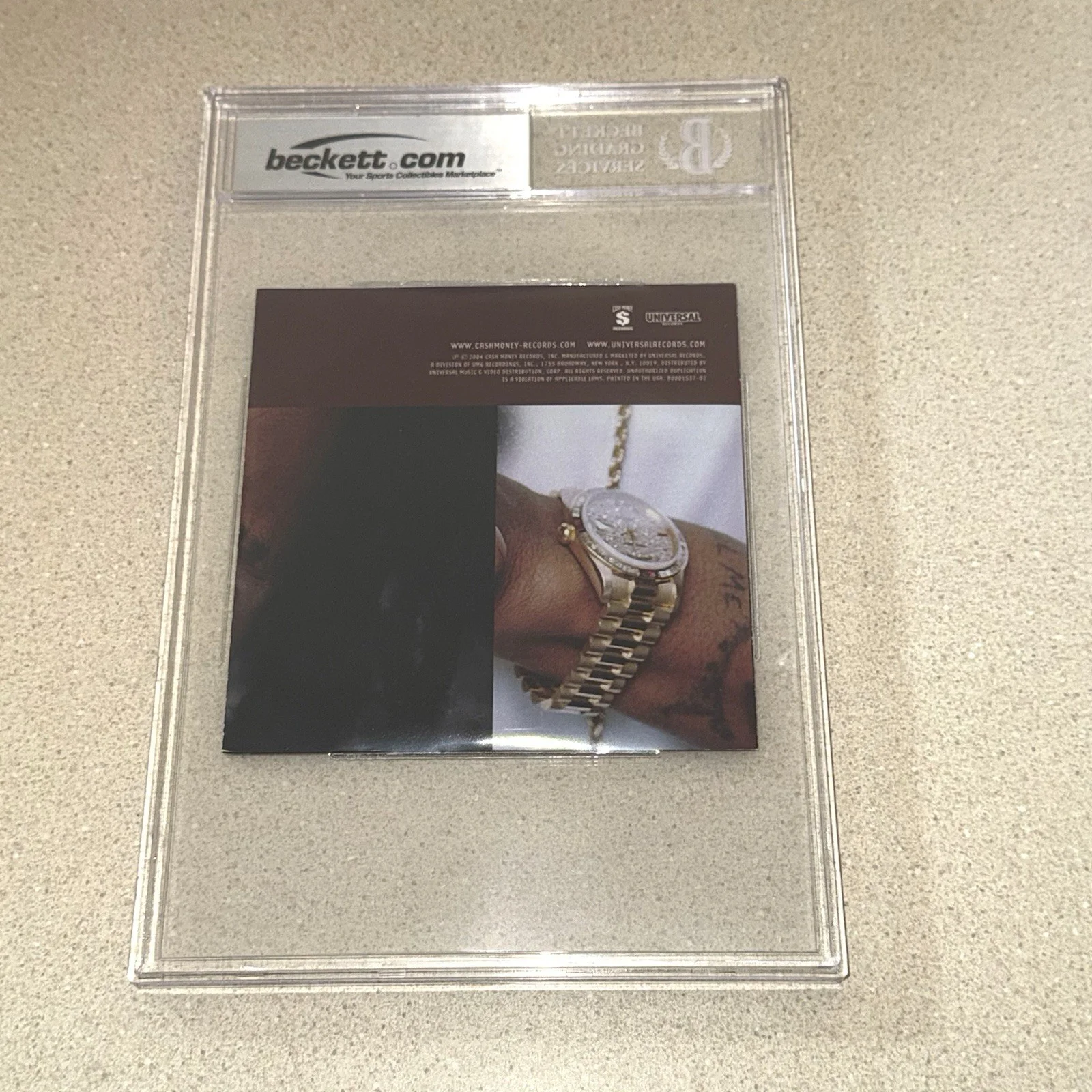RAPPER LIL WAYNE signed autographed THA CARTER TUNECHI CD BECKETT BAS SLABBED, image 3
