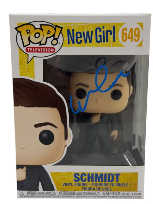 Max Greenfield — Max Greenfield Signed Schmidt Funko New Girl Authentic Autograph Beckett