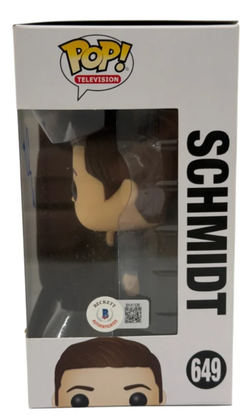 Max Greenfield — Max Greenfield Signed Schmidt Funko New Girl Authentic Autograph Beckett, image 2