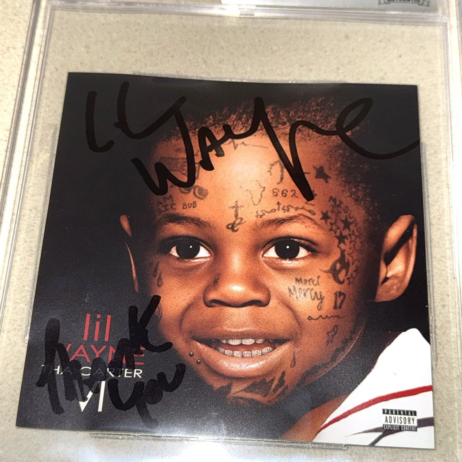 RAPPER LIL WAYNE signed autographed THA CARTER VI CD BECKETT BAS SLABBED, image 2