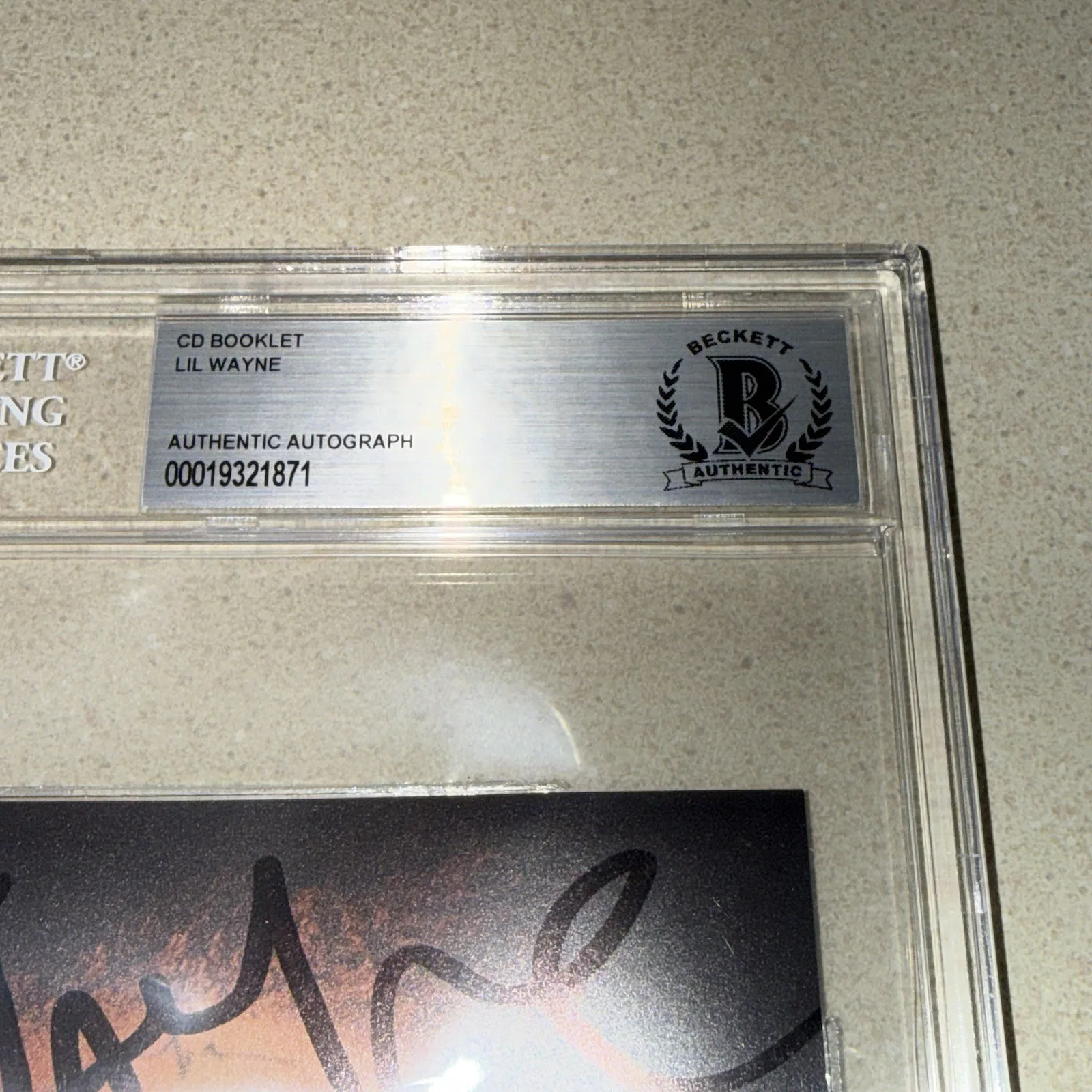 RAPPER LIL WAYNE signed autographed THA CARTER VI CD BECKETT BAS SLABBED, image 3