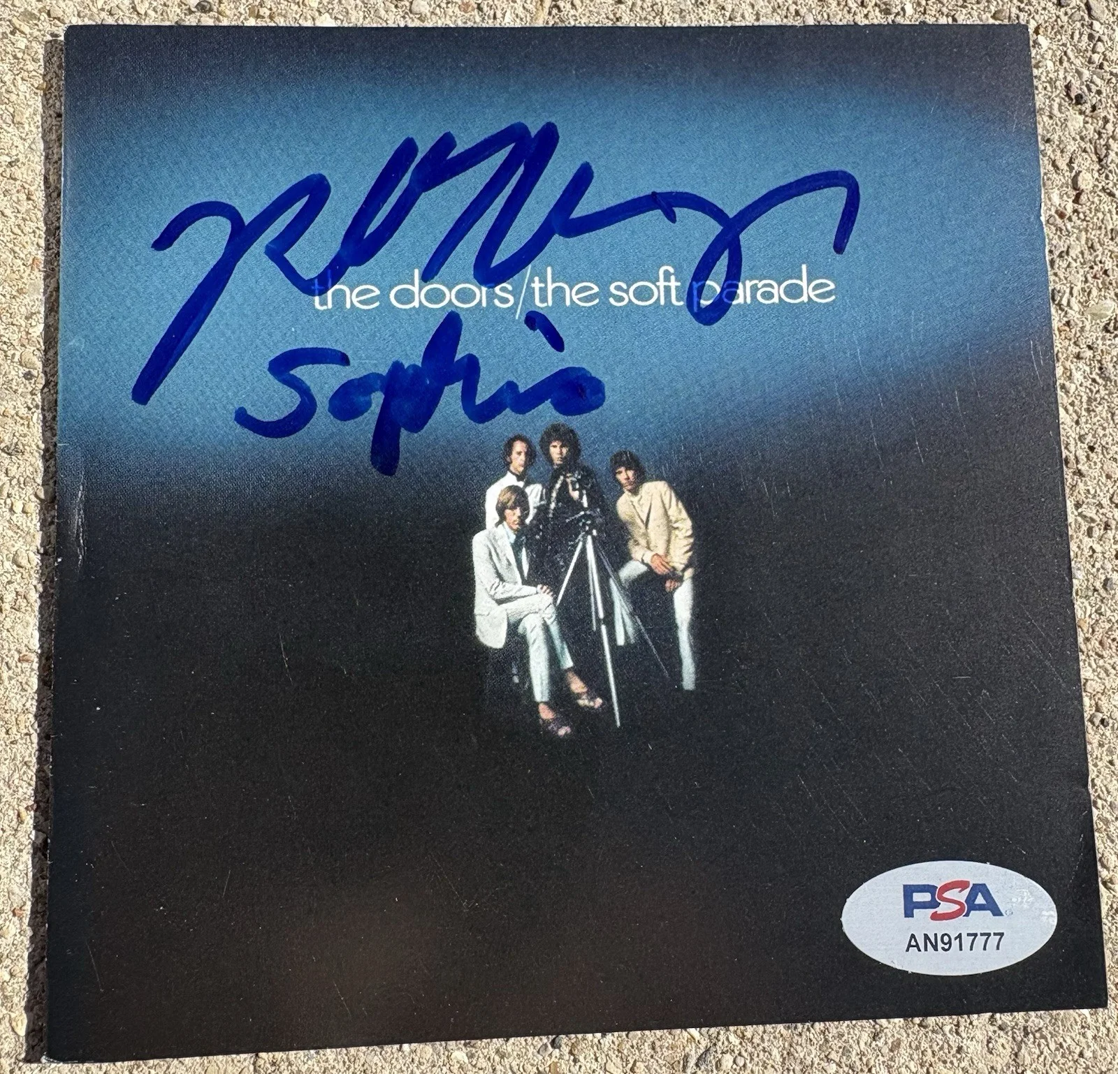 THE DOORS Robby Krieger SIGNED CD PSA/DNA AUTHENTICATED The Soft Parade, image 2