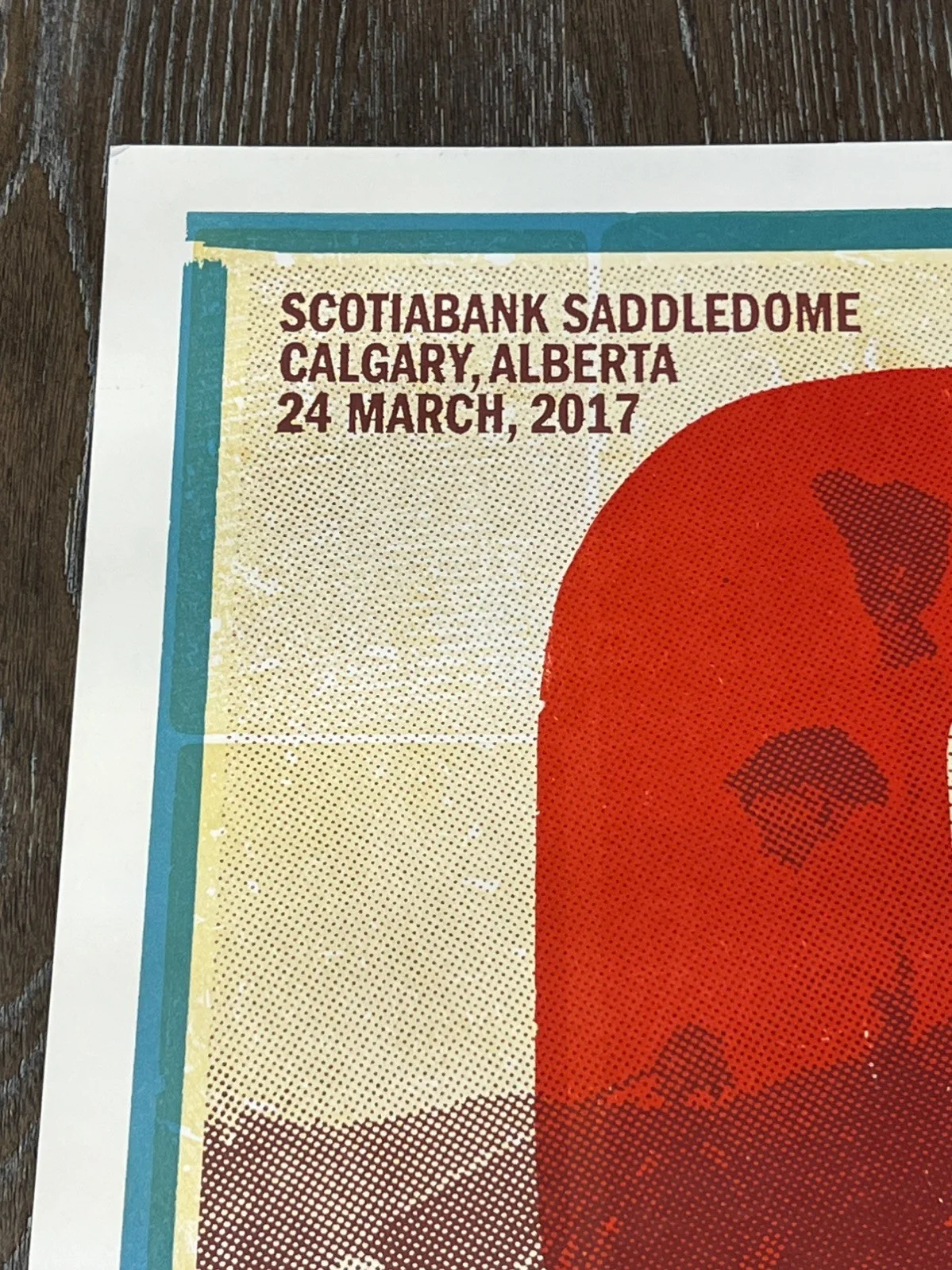 CHRIS STAPLETON Original 12X23 CONCERT TOUR POSTER - CALGARY Alberta 2017, image 2