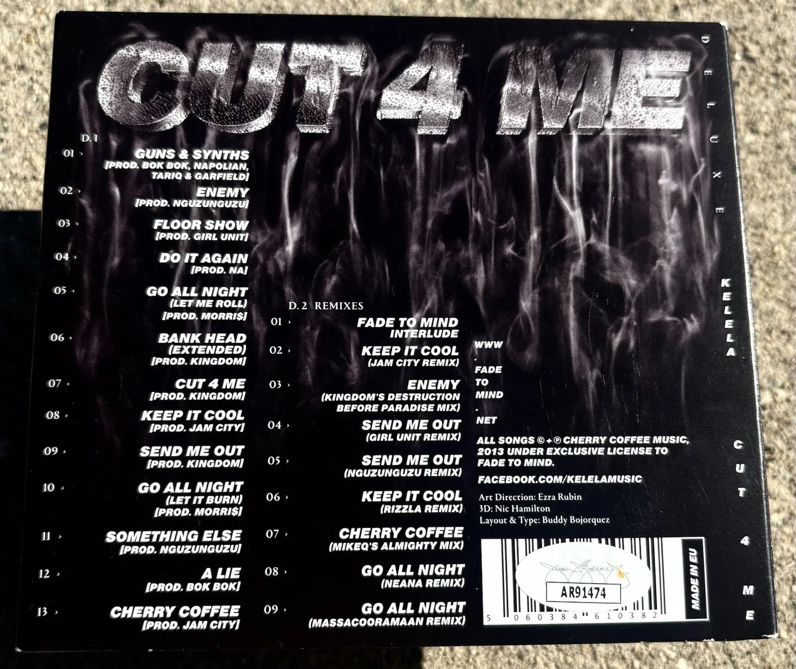 KELELA SIGNED CD JSA COA Cut 4 Me, image 3
