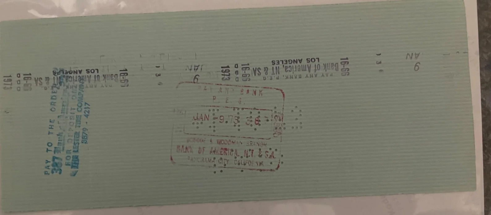 Andy Griffith-Signed Personal Check, image 2