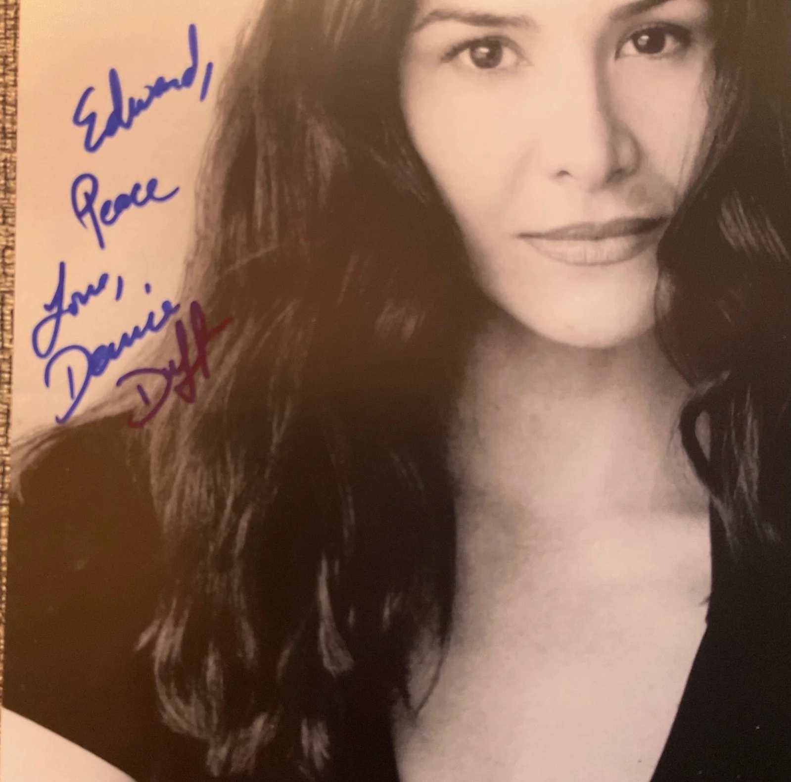 Denise DUff — SCREAM QUEEN Denise Duff signed photo 8 x 10 Hand Signed AUTOGRAPH rare, image 3
