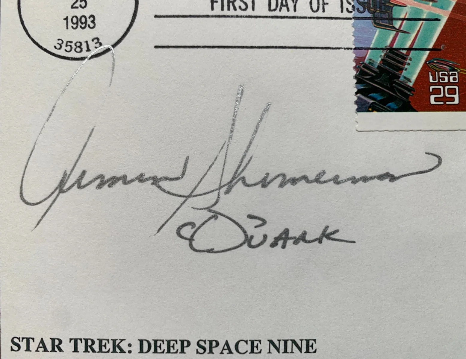 Armin Shimerman — ARMIN SHIMERMAN "Quark" signed STAR TREK First Day Cover FDC, with COA, image 3