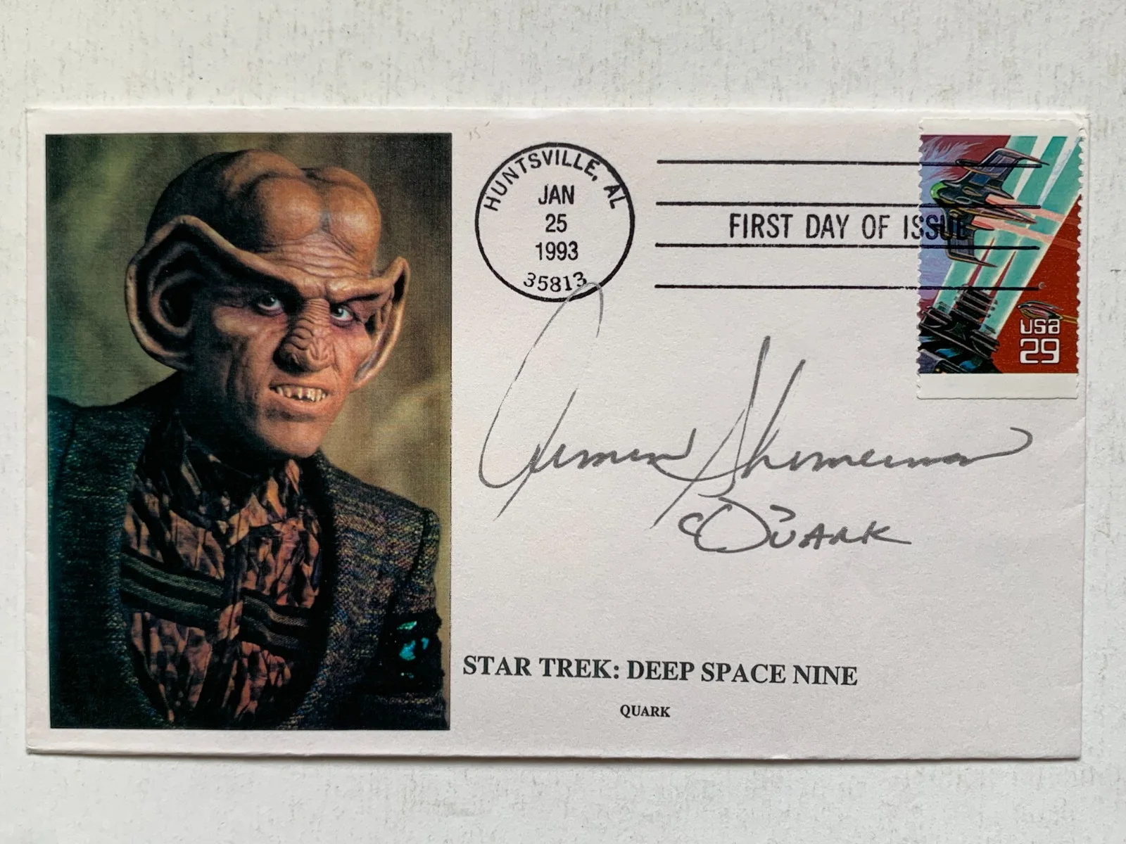 Armin Shimerman — ARMIN SHIMERMAN "Quark" signed STAR TREK First Day Cover FDC, with COA, image 4