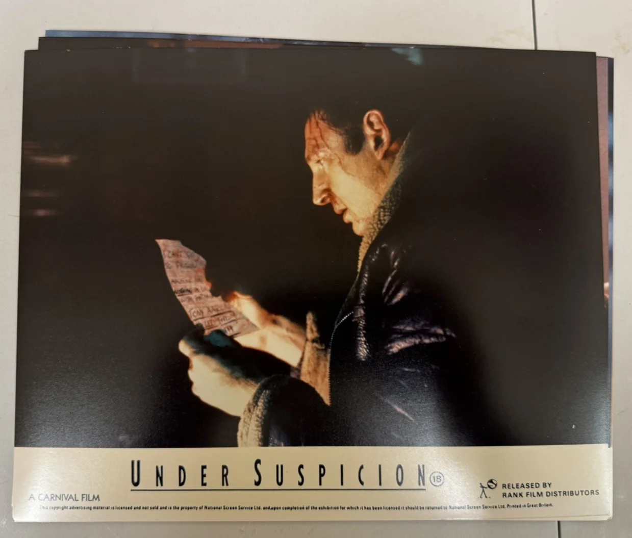 UNDER SUSPICION, SET OF 8 US LOBBY CARDS, 1991, LIAM NEESON, изображение 4