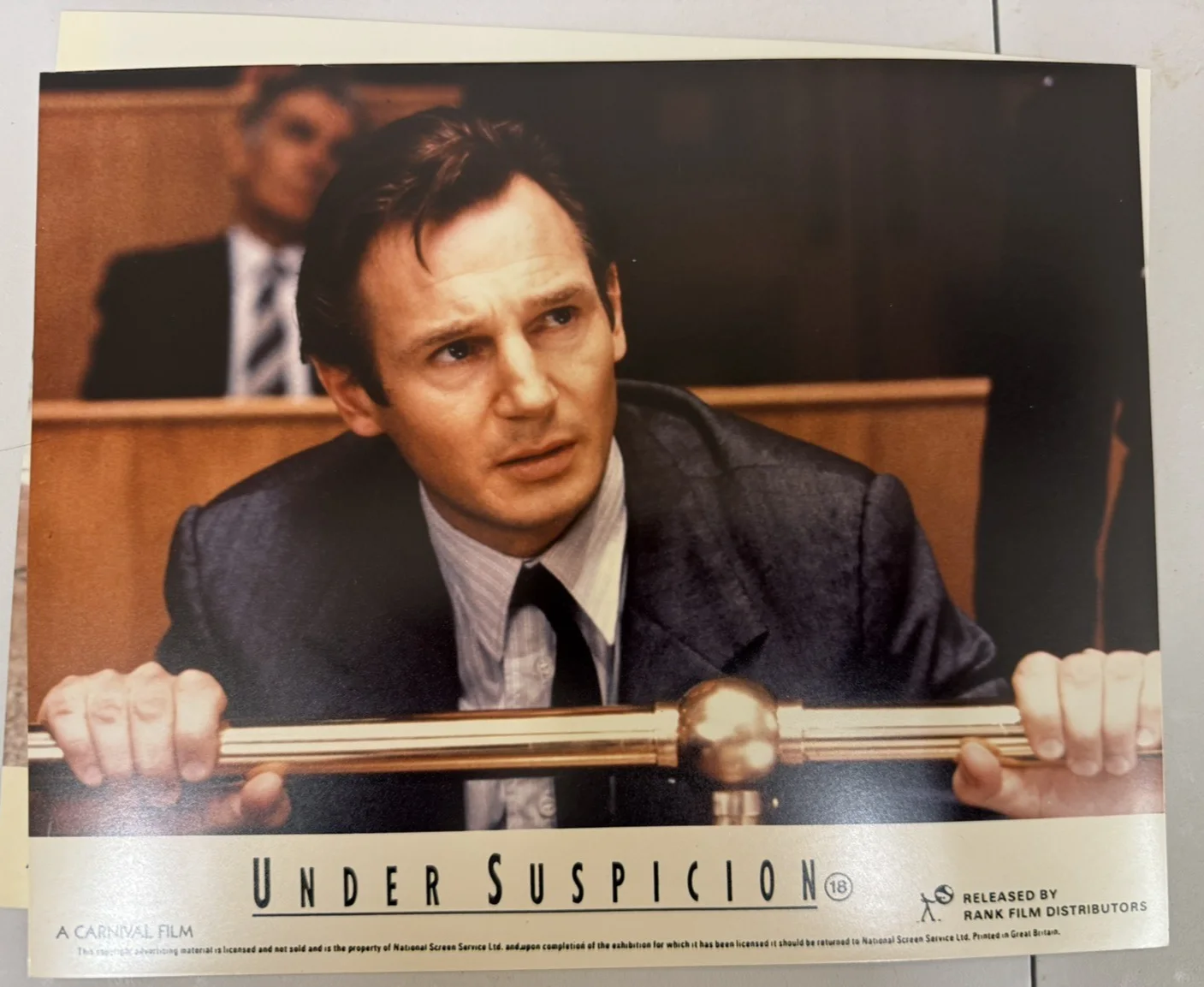 UNDER SUSPICION, SET OF 8 US LOBBY CARDS, 1991, LIAM NEESON, изображение 5