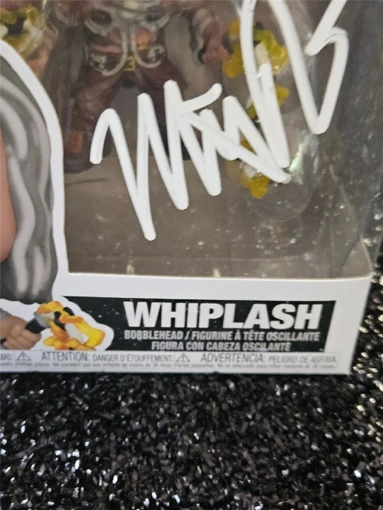 MICKEY ROURKE — MICKEY ROURKE HAND SIGNED AUTOGRAPHED FUNKO POP! 1477 INFINITY SAGA WHIPLASH COA, image 3