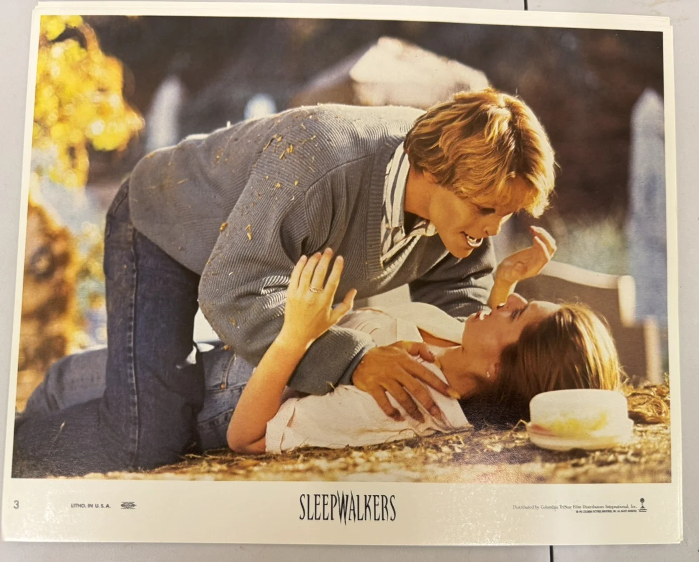 SLEEPWALKERS ORIGINAL LOBBY CARD SET OF 8 1992 BRIAN KRAUSE STEPHEN KING, изображение 2