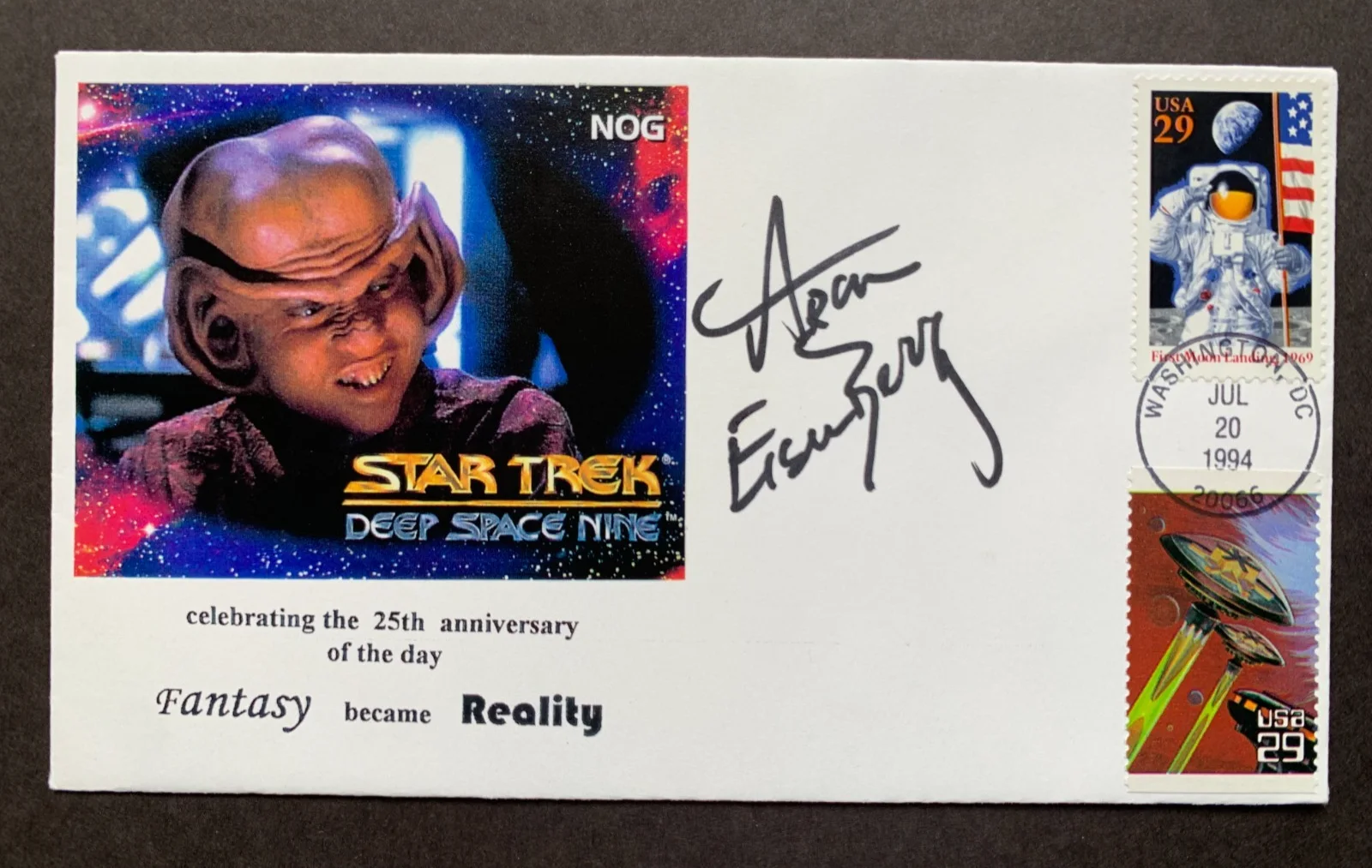 Aron Eisenberg — ARON EISENBERG "Nog" signed STAR TREK First Day Cover FDC, with COA