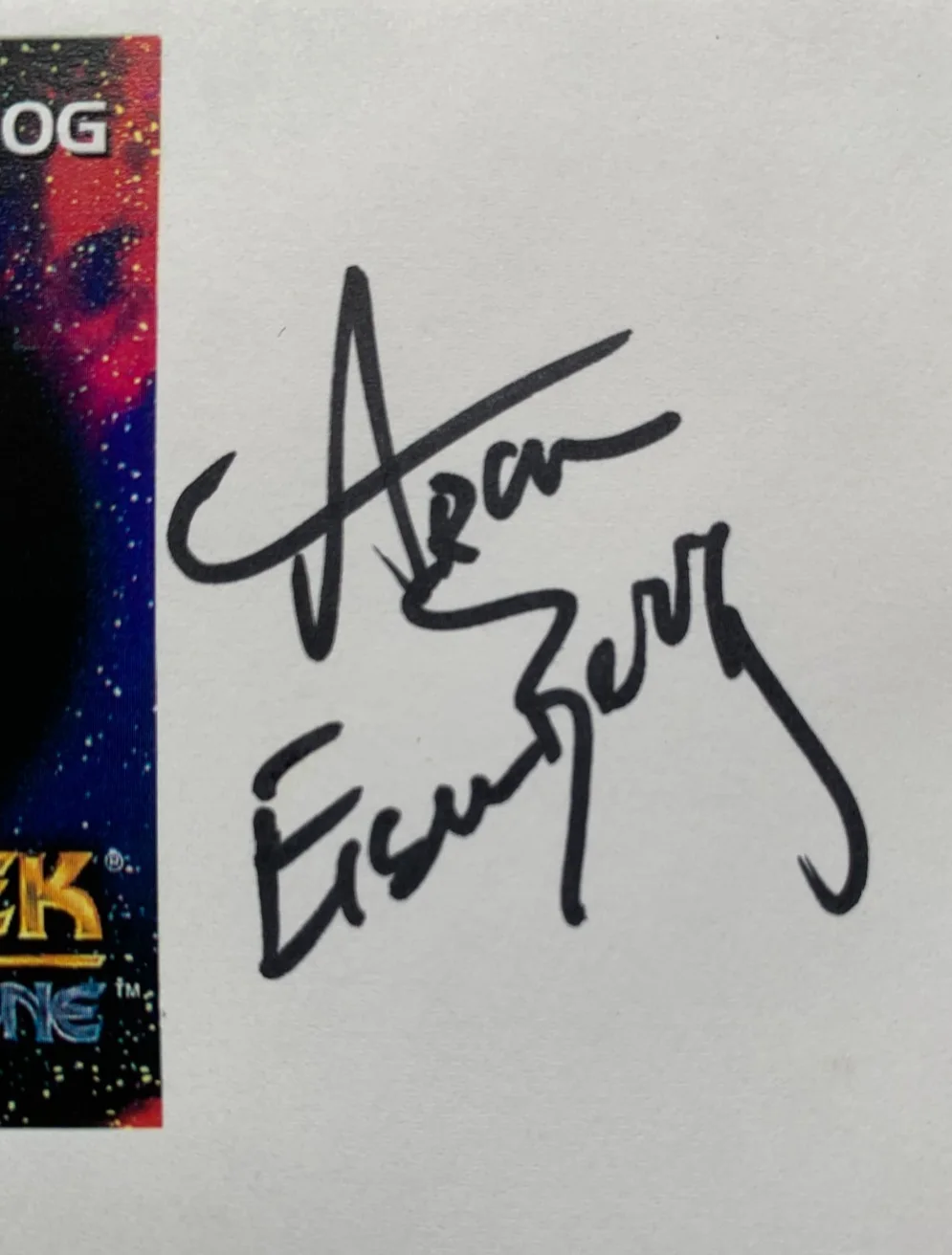 Aron Eisenberg — ARON EISENBERG "Nog" signed STAR TREK First Day Cover FDC, with COA, изображение 2