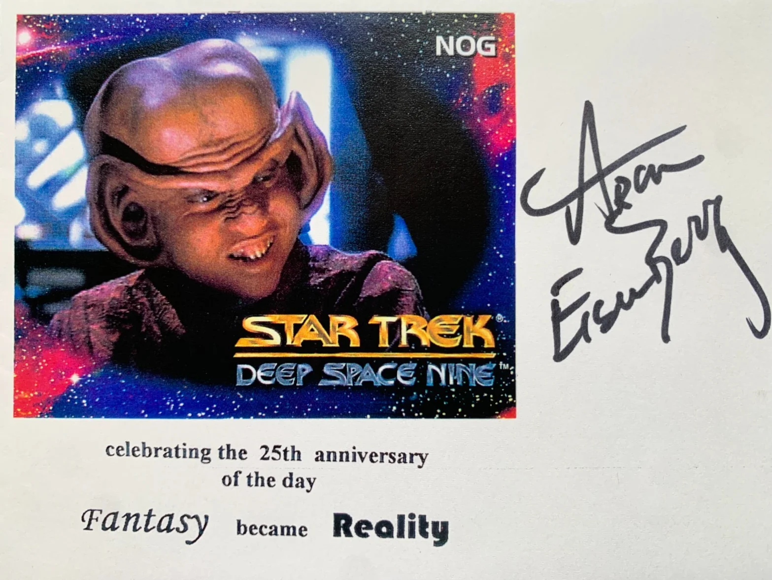 Aron Eisenberg — ARON EISENBERG "Nog" signed STAR TREK First Day Cover FDC, with COA, изображение 4