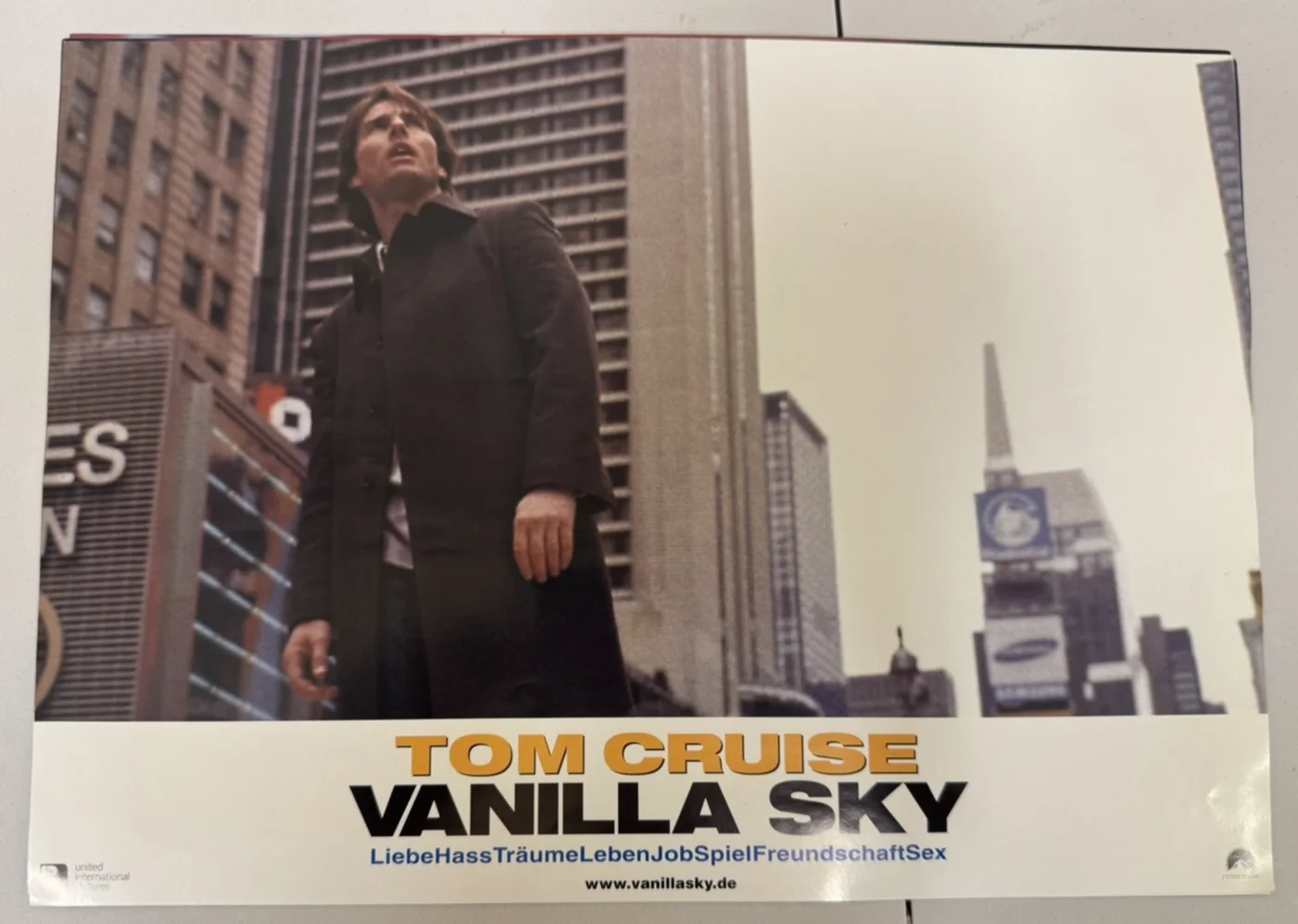 tom cruise VANILLA SKY! game 7 photos cinema lobby cards, image 5