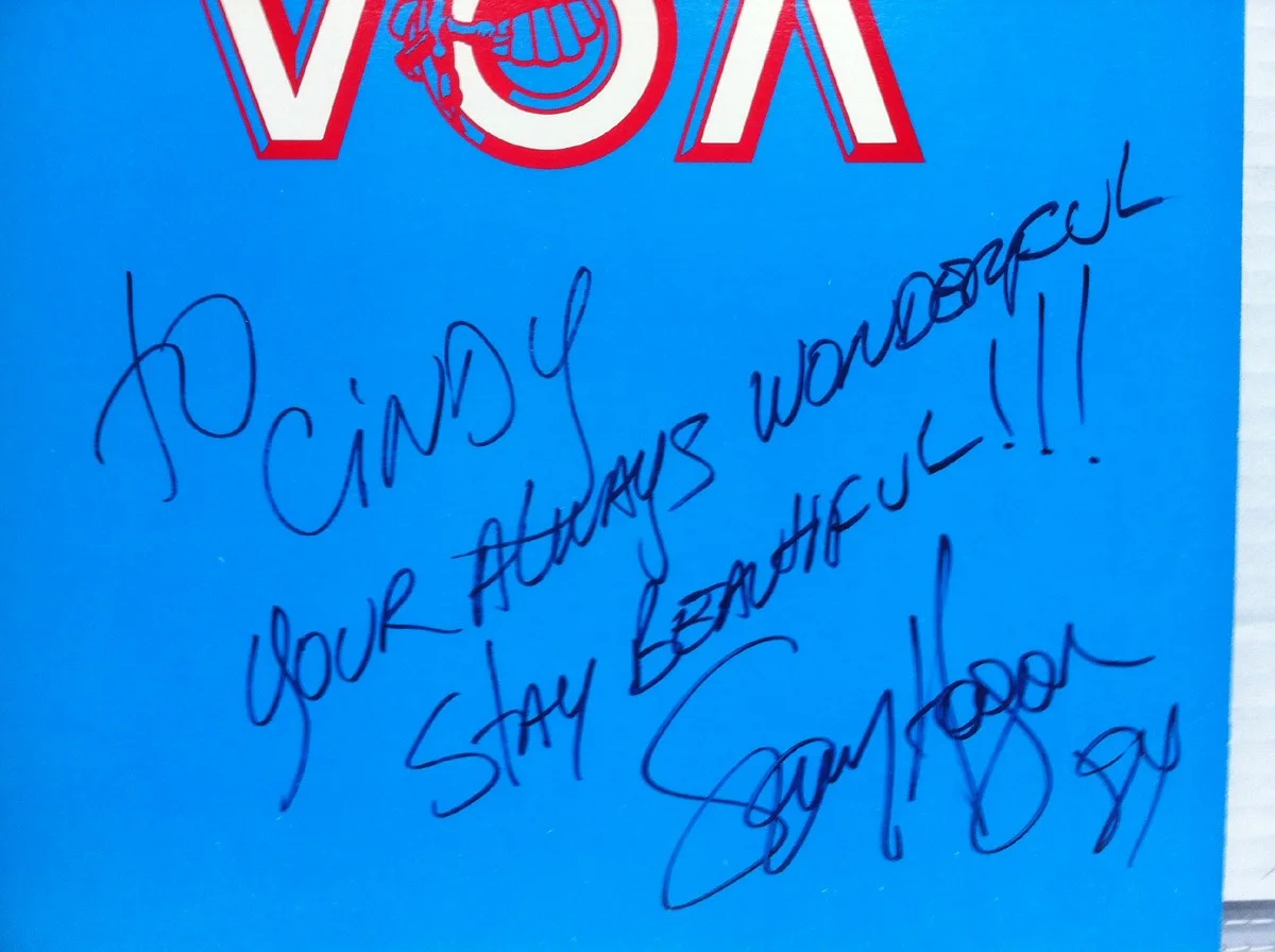 SAMMY HAGAR VOA Autographed Signed 1984 12" Single VAN HALEN, image 2
