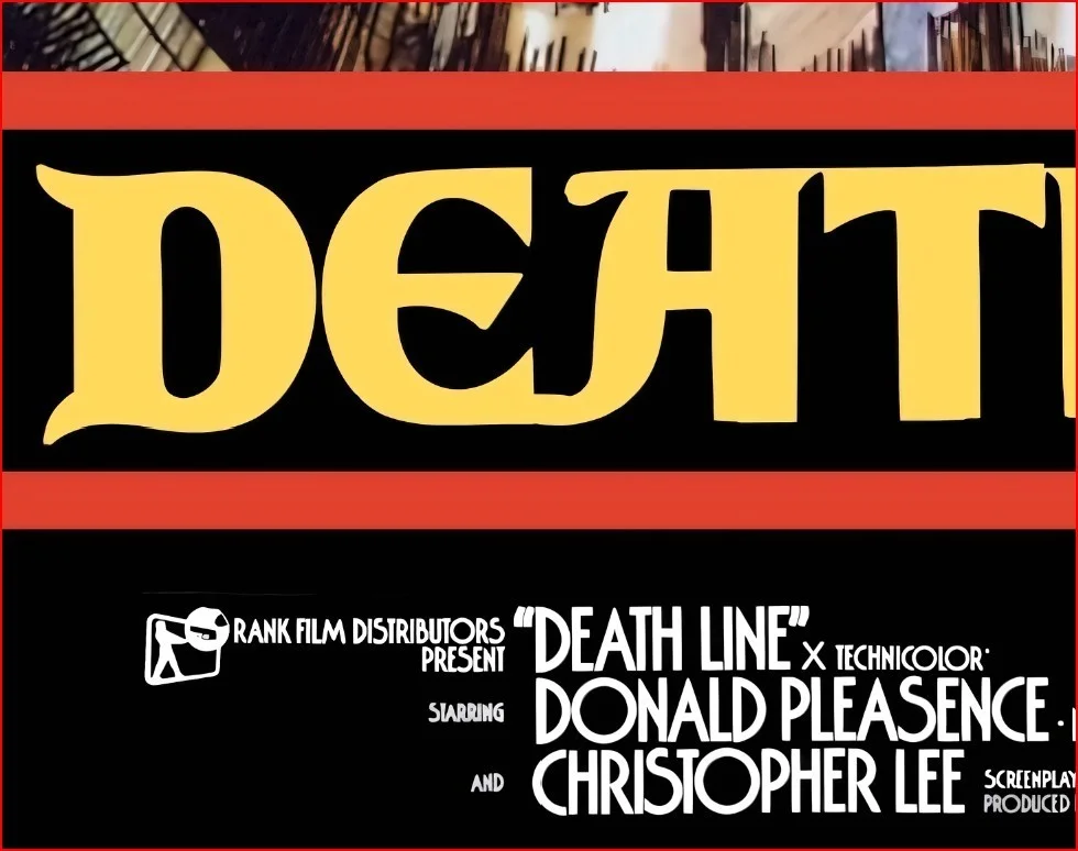 Death Line 1972 Christopher Lee Horror Film Restored 27.2" x 41" US One Sheet, изображение 3