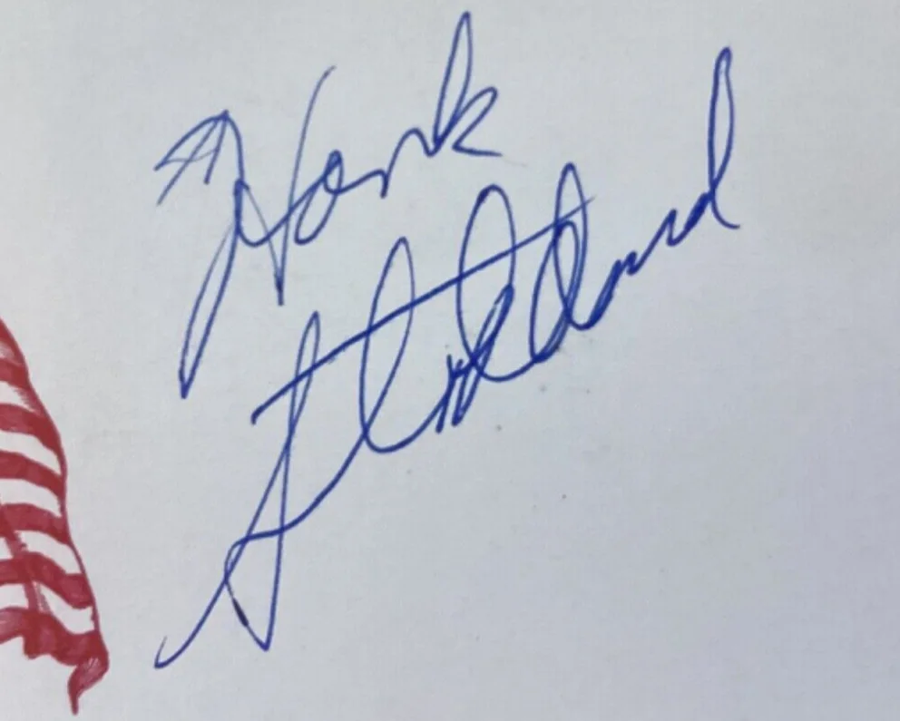 Hank Stoddard — Announcer WTMJ TV 4 HANK STODDARD Personally Autographed Signed Card FreeShip, изображение 2