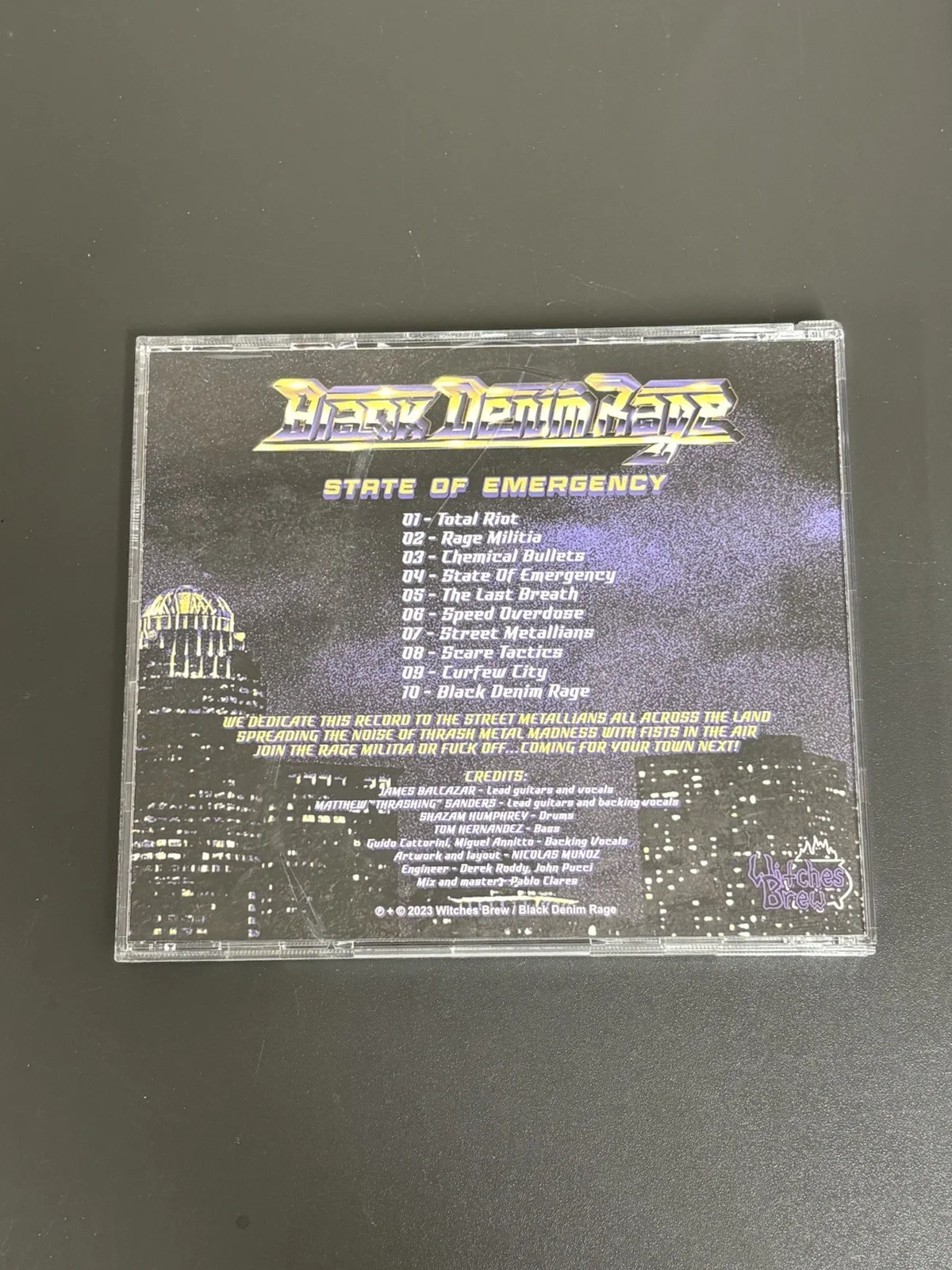 Black Denim Rage - State of Emergency Autographed CD & Booklet, image 2