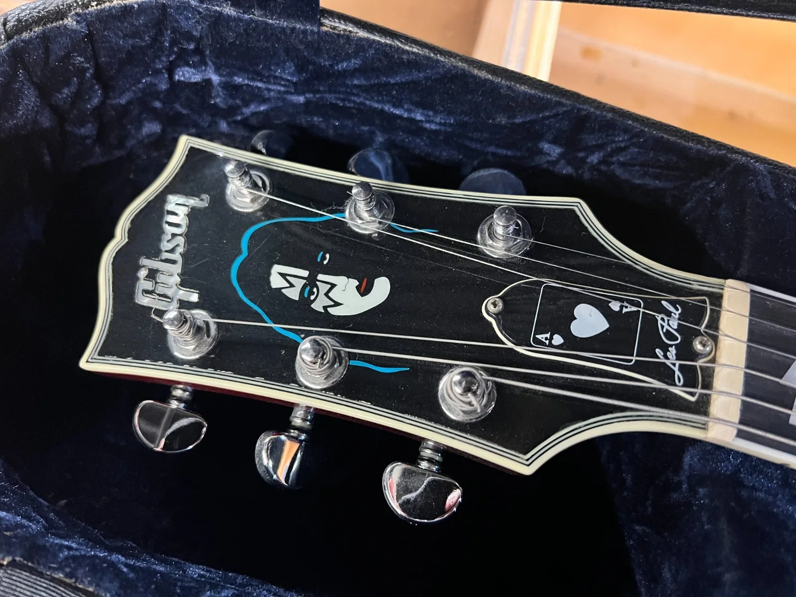 Ace Frehley Custom Gibson Les Paul SIGNED Autographed JSA, image 2