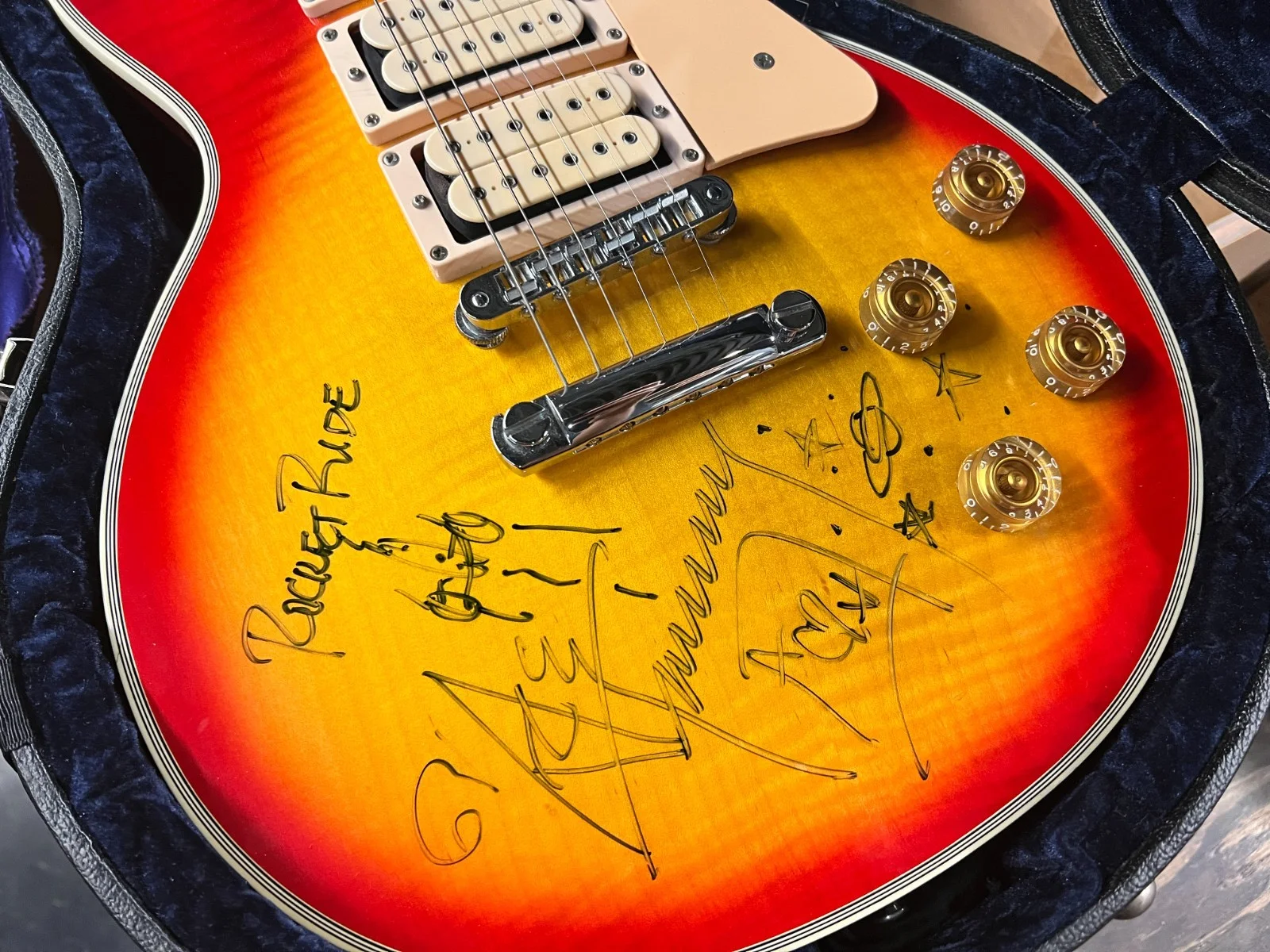 Ace Frehley Custom Gibson Les Paul SIGNED Autographed JSA, image 3