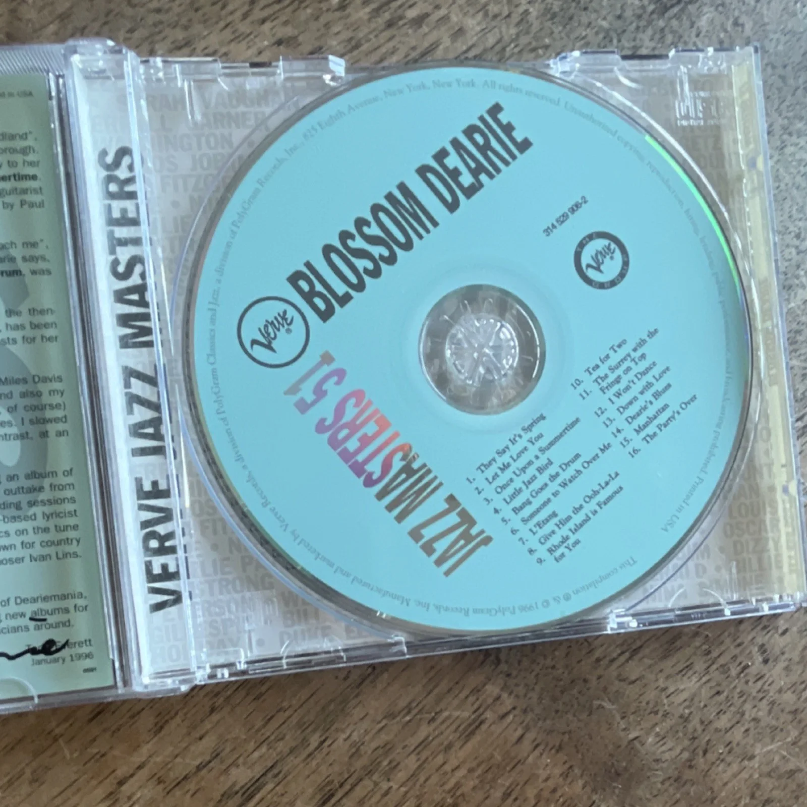 Blossom Dearie Verve Jazz Masters 51 Autographed CD & Booklet Original, image 3