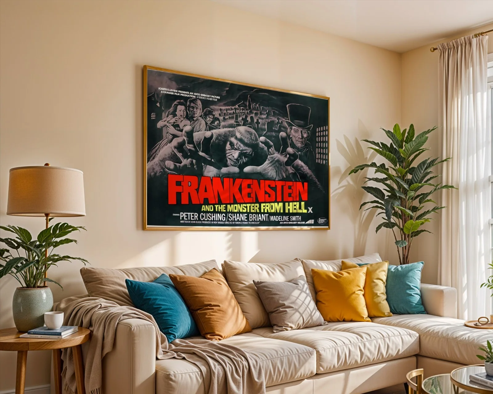 Frankenstein And The Monster From Hell - Restored 30" x 40" UK Quad Poster, изображение 5